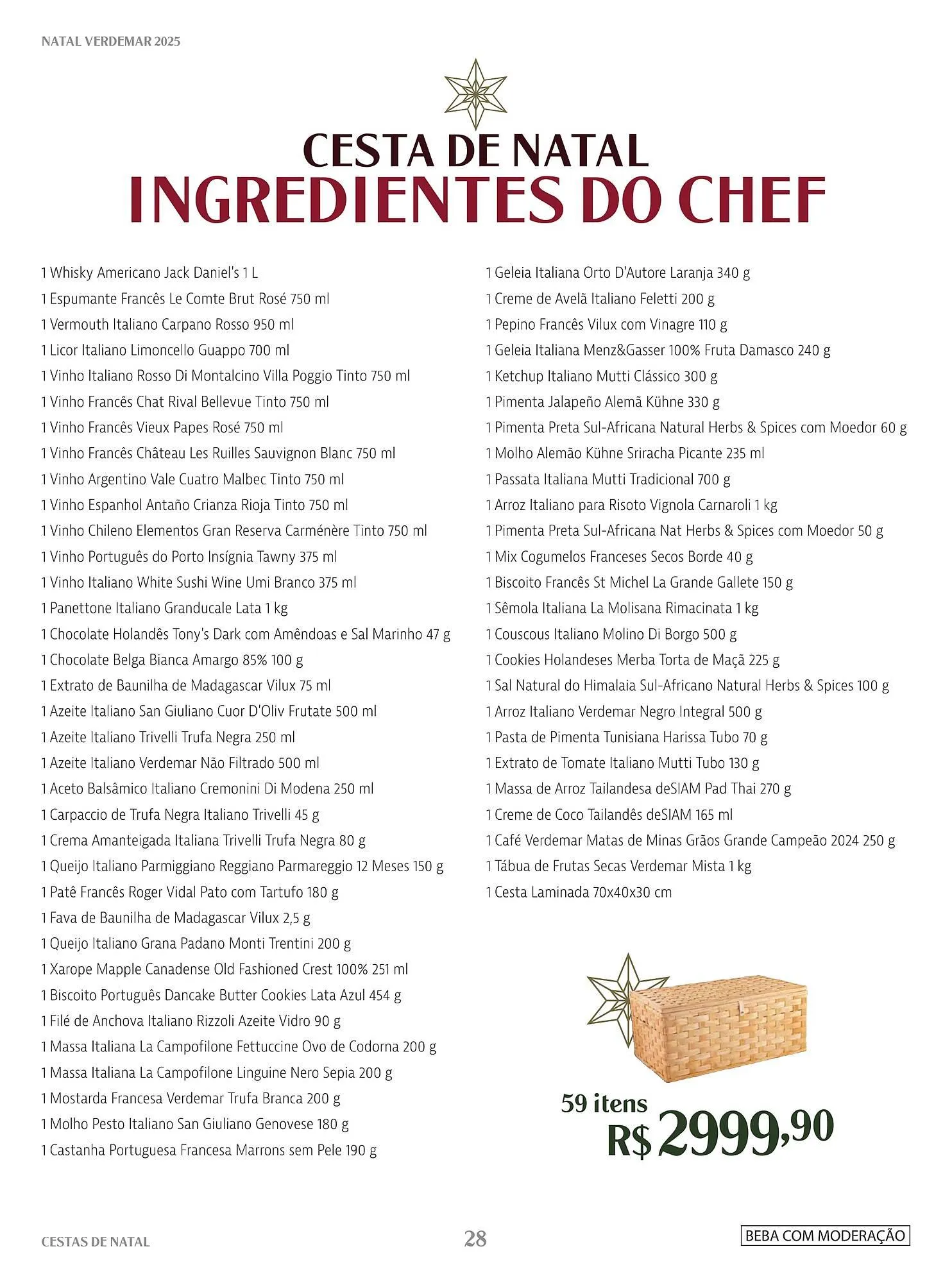 Encarte de Catálogo Verdemar Supermercado 1 de dezembro até 25 de dezembro 2025 - Pagina 28