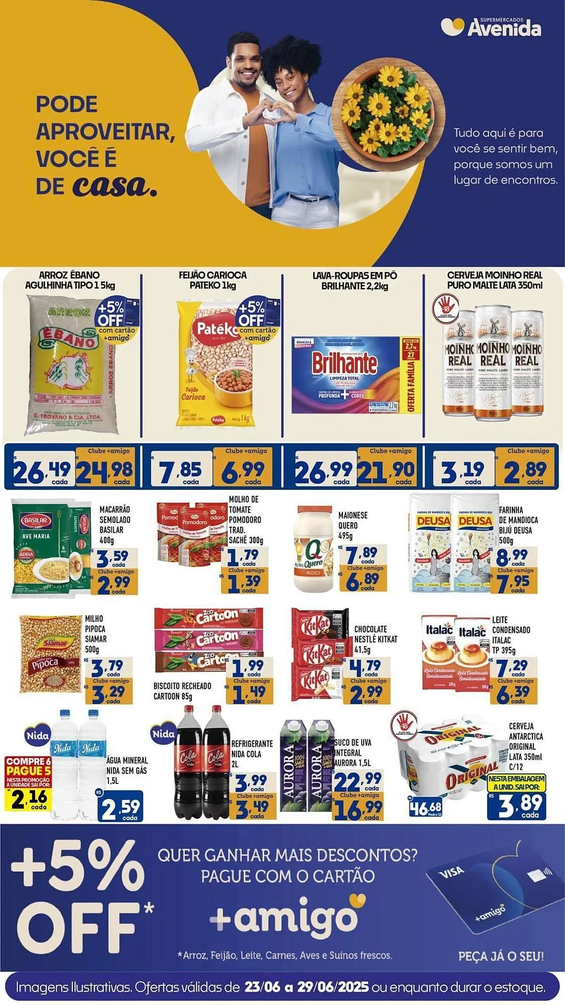 Encarte de Catálogo Supermercados Avenida 23 de junho até 29 de junho 2025 - Pagina 1