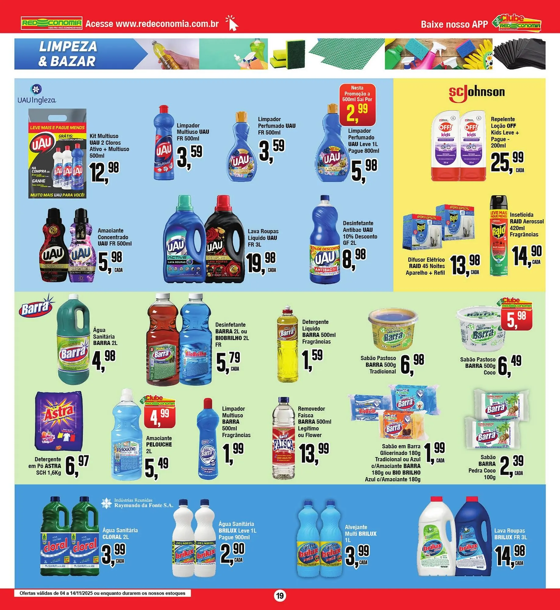 Encarte de Encarte Rede Economia 5 de novembro até 14 de novembro 2025 - Pagina 19