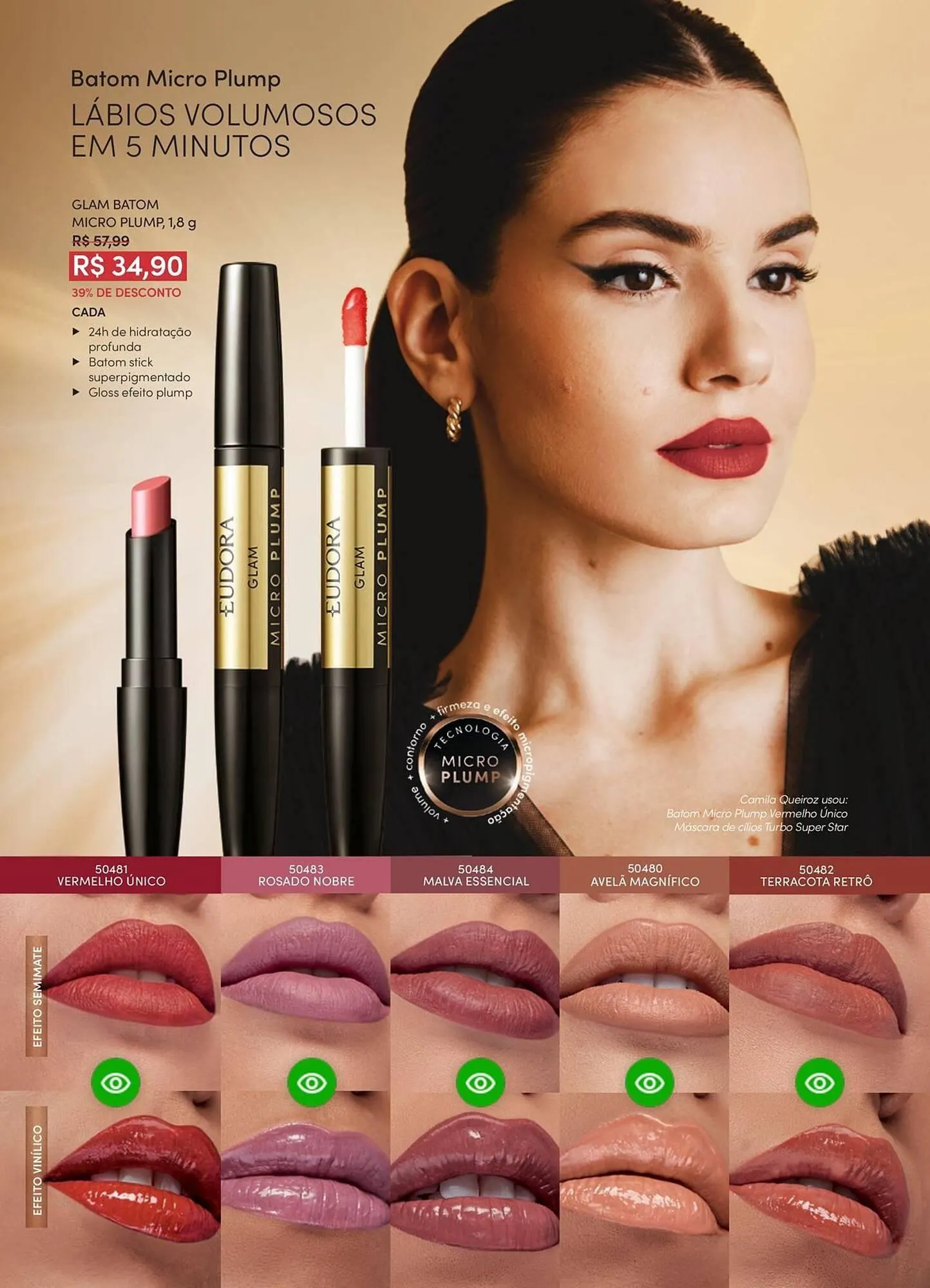 Encarte de Catálogo Eudora 23 de abril até 30 de junho 2025 - Pagina 52