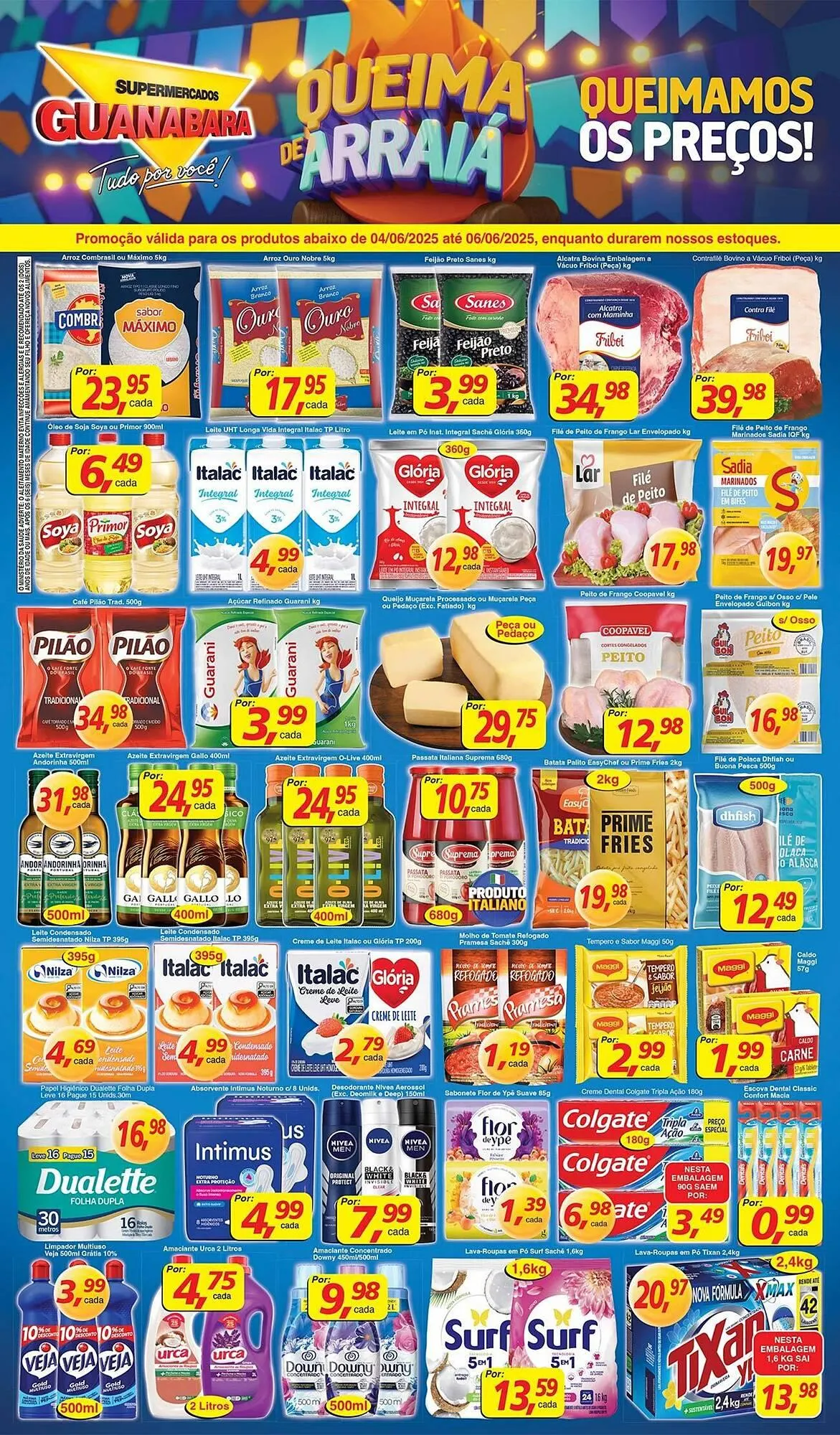 Encarte de Catálogo Supermercados Guanabara 4 de junho até 6 de junho 2025 - Pagina 1