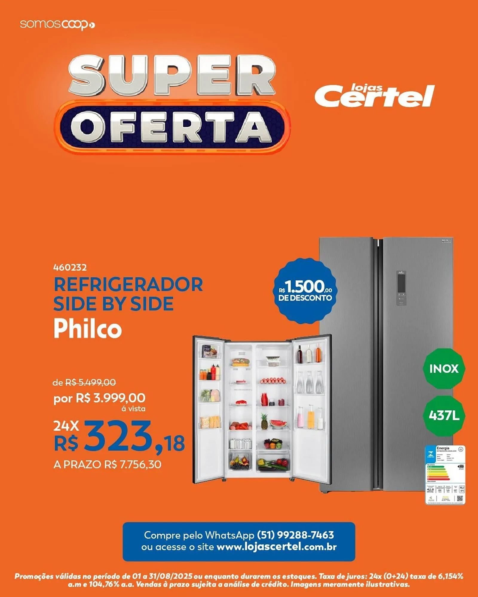 Encarte de Catálogo Lojas Certel 15 de agosto até 31 de agosto 2025 - Pagina 5