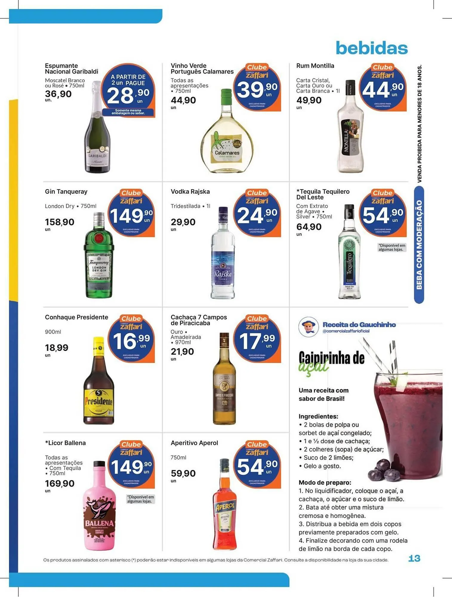 Encarte de Catálogo Comercial Zaffari 29 de agosto até 7 de setembro 2025 - Pagina 13