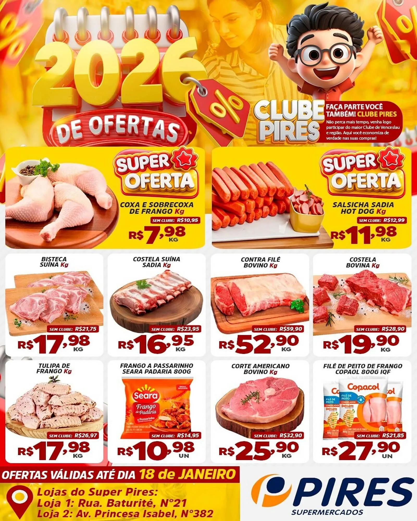 Encarte de Tabloide Pires 17 de janeiro até 18 de janeiro 2026 - Pagina 1
