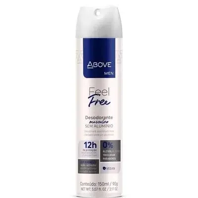 Desodorante Aerosol Above Men Feel Free Zero 150ml