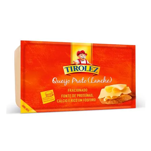 Queijo Prato Lanche Tirolez 400g