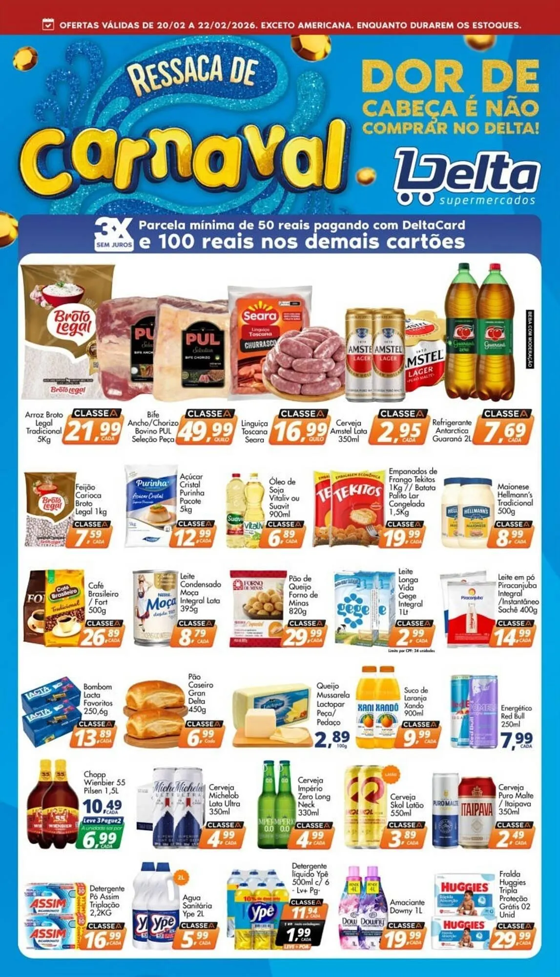 Encarte de Catálogo Delta Supermercados 20 de fevereiro até 22 de fevereiro 2026 - Pagina 1