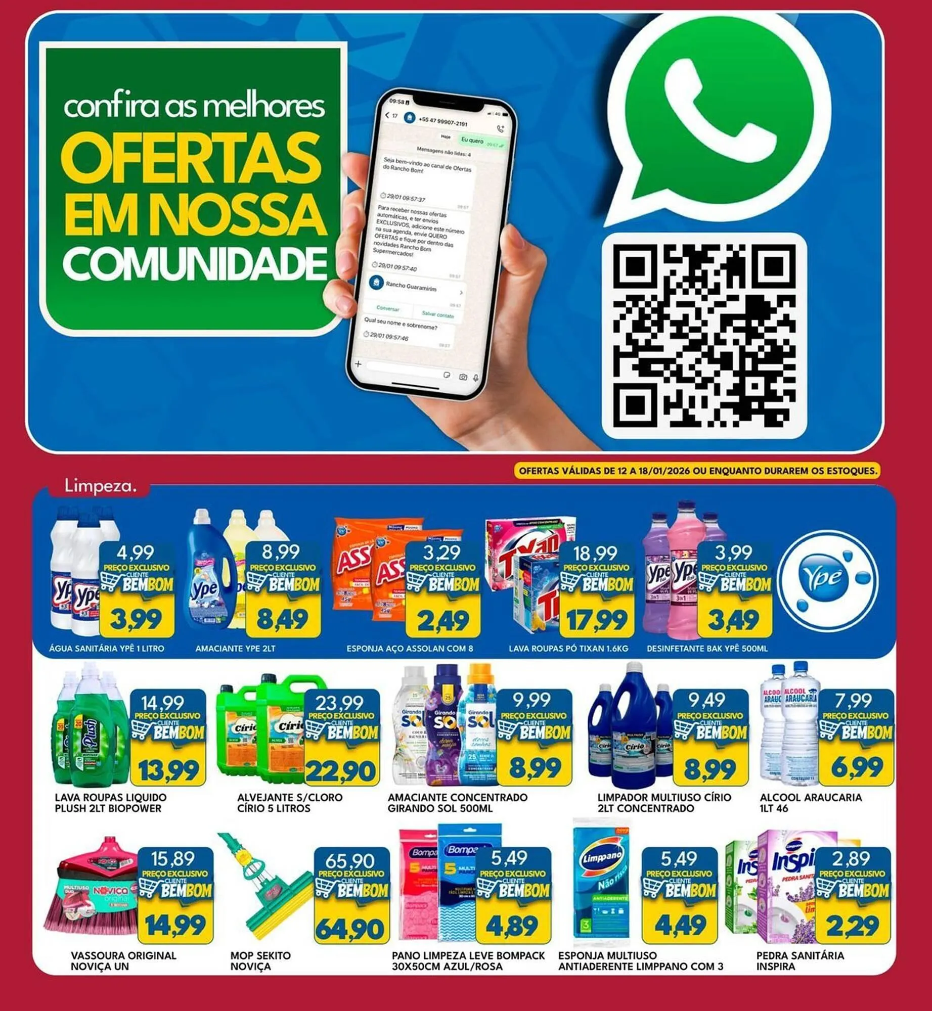 Encarte de Catálogo Rancho Bom Supermercados 12 de janeiro até 18 de janeiro 2026 - Pagina 6