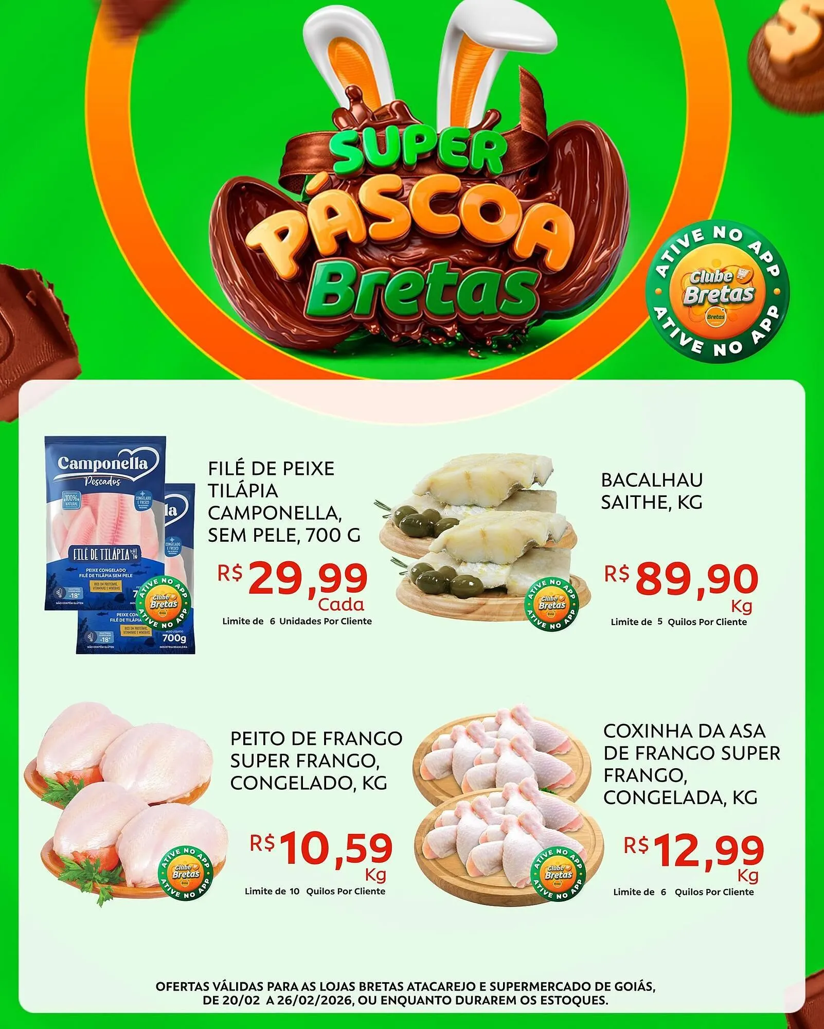 Encarte de Catálogo Supermercados Bretas 21 de fevereiro até 26 de fevereiro 2026 - Pagina 1