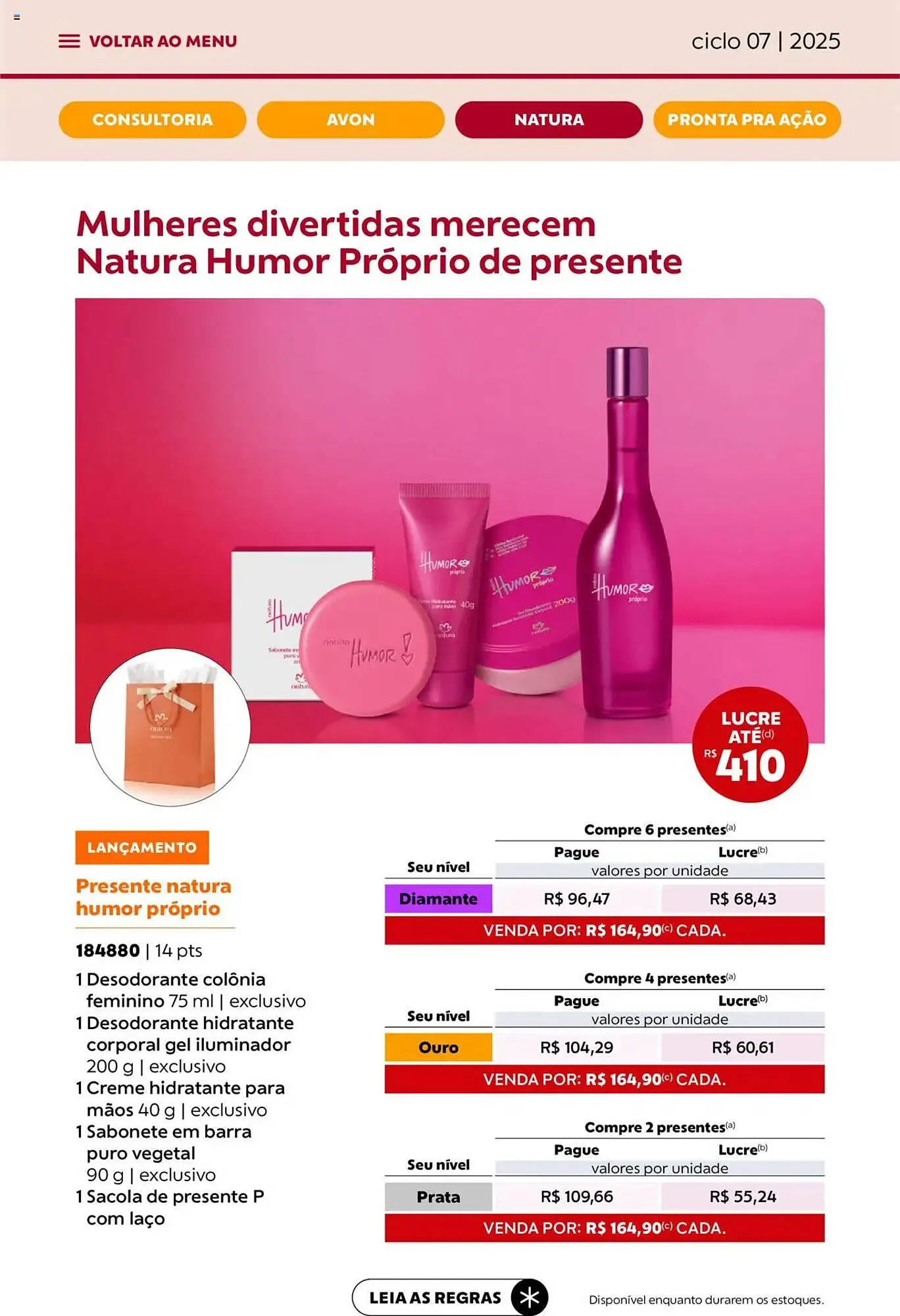 Encarte de Catálogo Avon 3 de abril até 1 de maio 2025 - Pagina 51