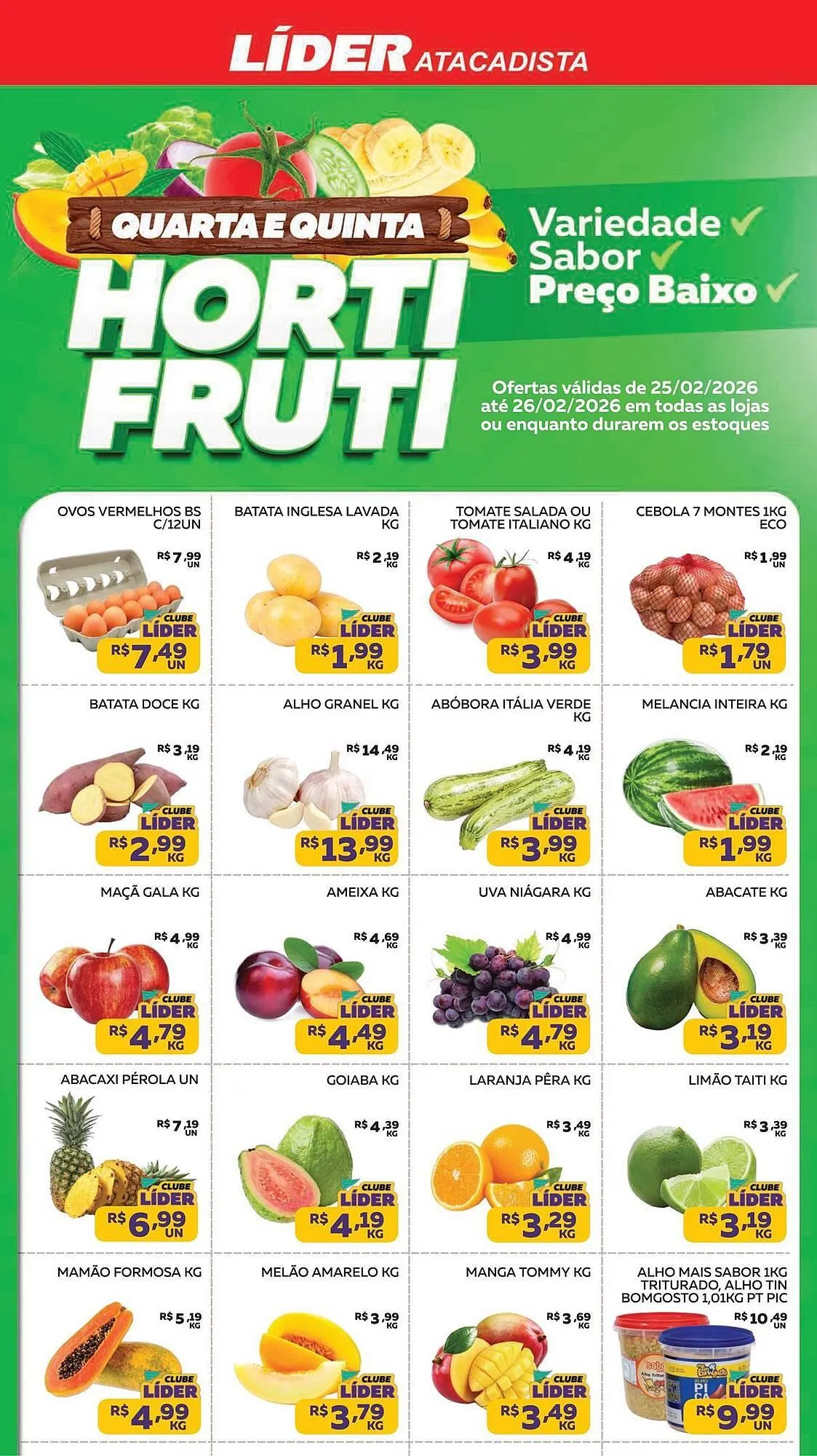 Encarte de Encarte Lider Atacadista 25 de fevereiro até 26 de fevereiro 2026 - Pagina 1