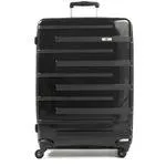 Mala Grande Polipropileno 4 Rodas Zíper Antifurto Suissewin Montreux Preto