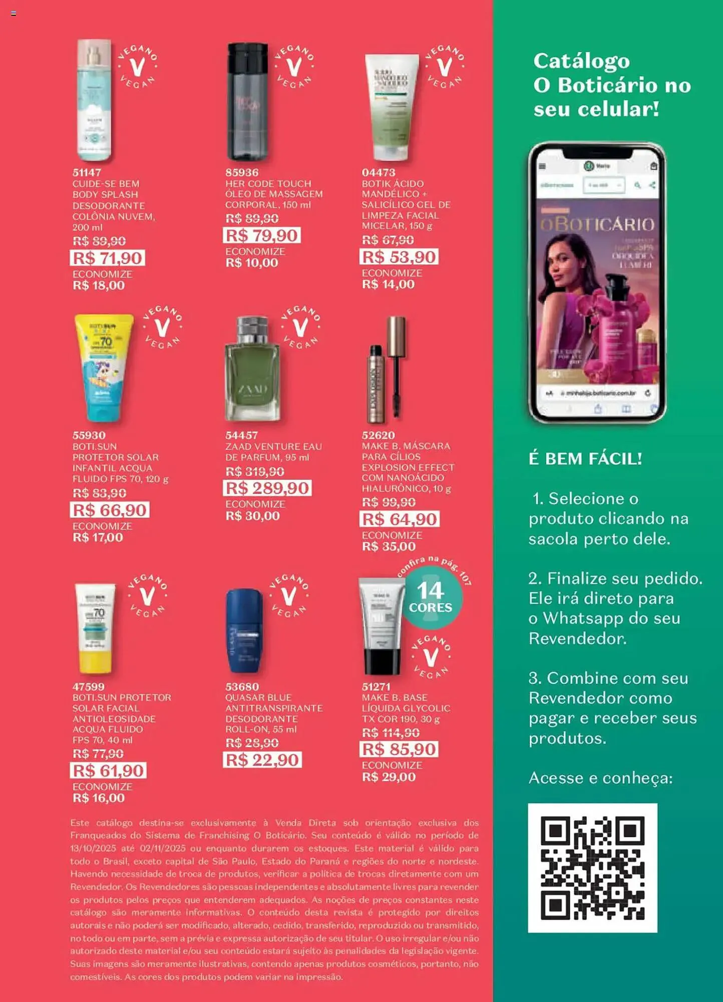 Encarte de Catálogo O Boticário 13 de outubro até 3 de novembro 2025 - Pagina 186