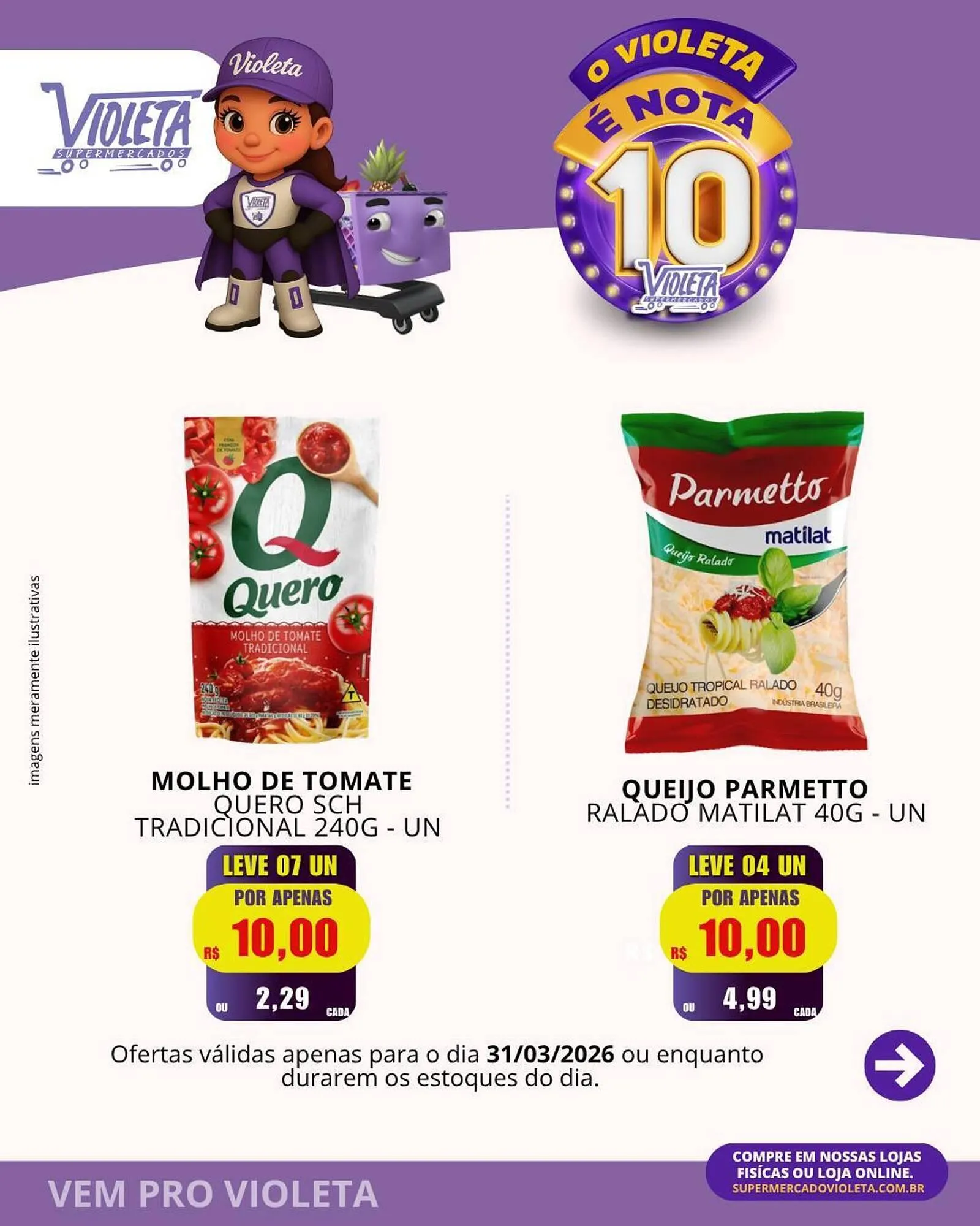 Encarte de Catálogo Violeta Supermercados 31 de março até 31 de março 2026 - Pagina 2