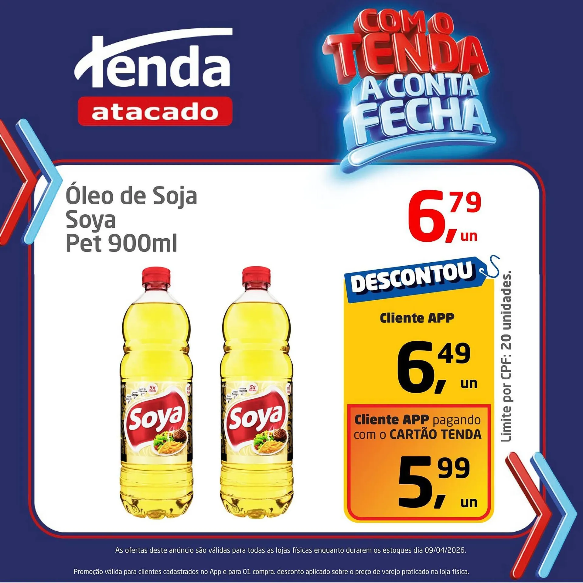 Encarte de Folheto Tenda Atacado 9 de abril até 9 de abril 2026 - Pagina 1