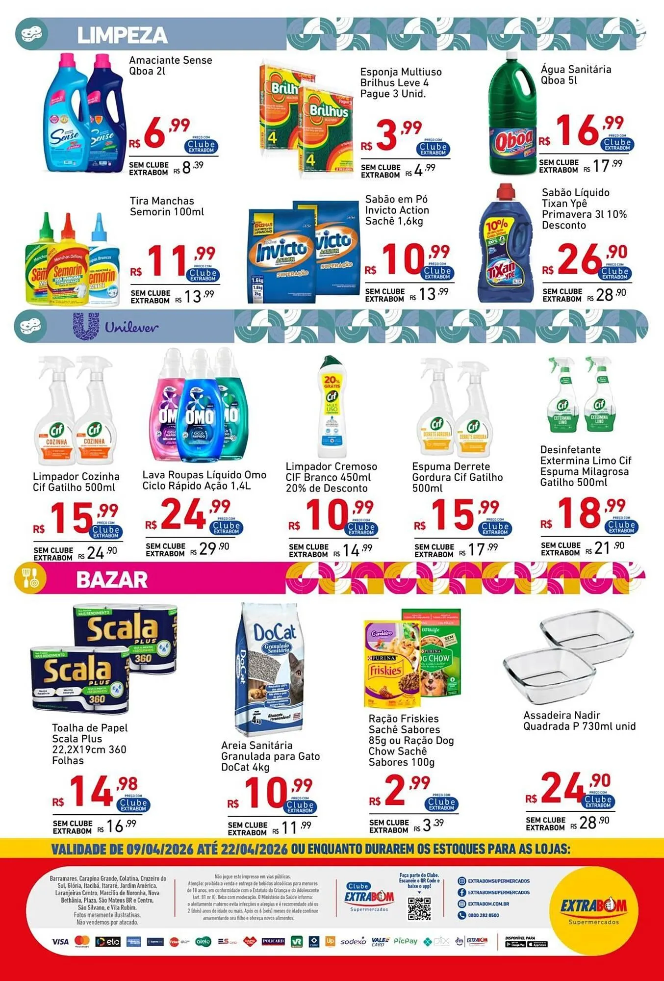Encarte de Catálogo Extrabom Supermercados 9 de abril até 22 de abril 2026 - Pagina 12