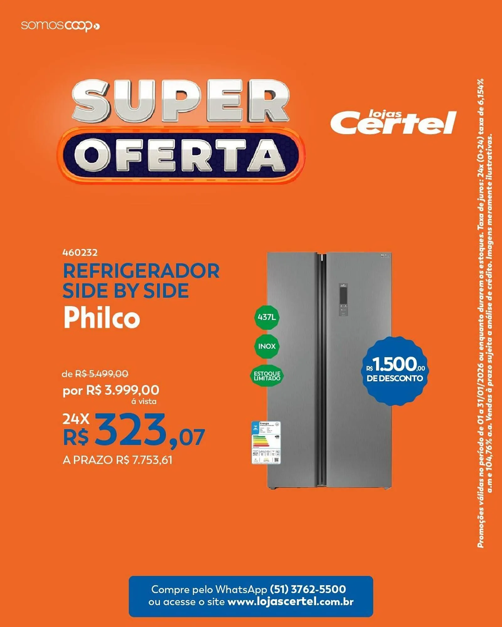 Encarte de Folheto Lojas Certel 15 de janeiro até 31 de janeiro 2026 - Pagina 3