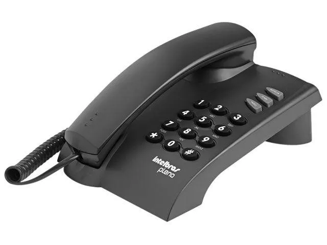 Telefone Intelbras Pleno com Fio - Preto