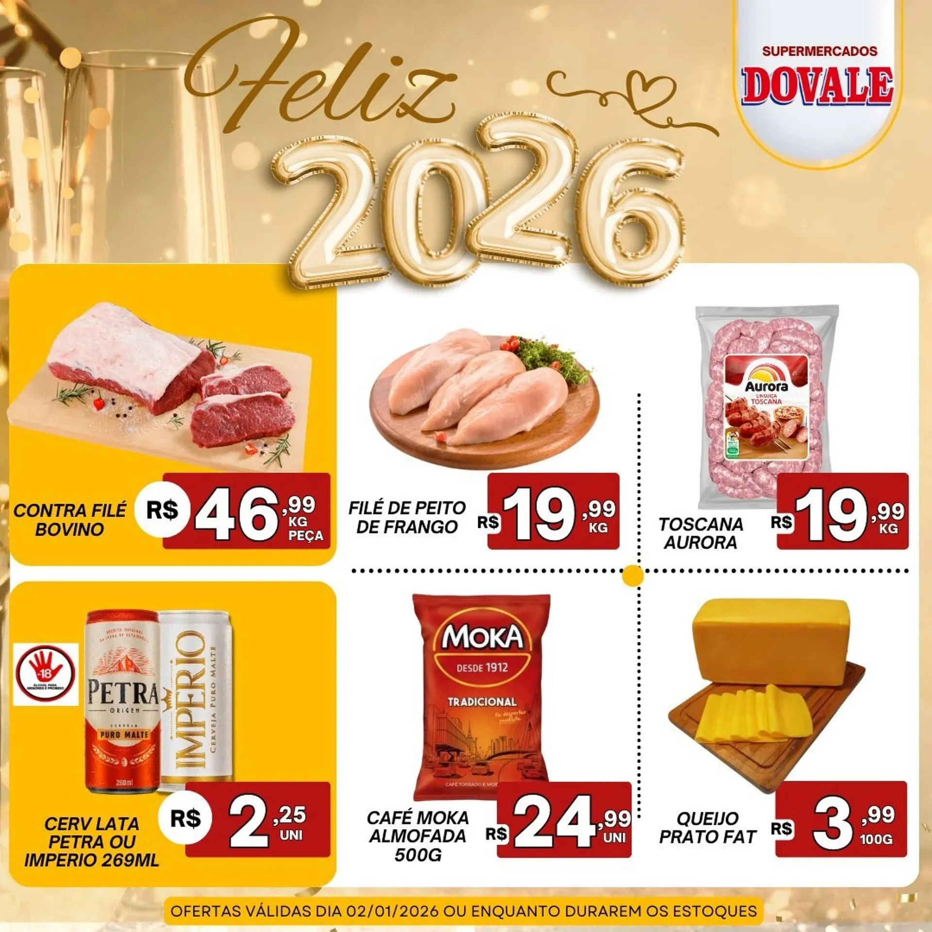 Encarte de Folheto Dovale 1 de janeiro até 2 de janeiro 2026 - Pagina 1