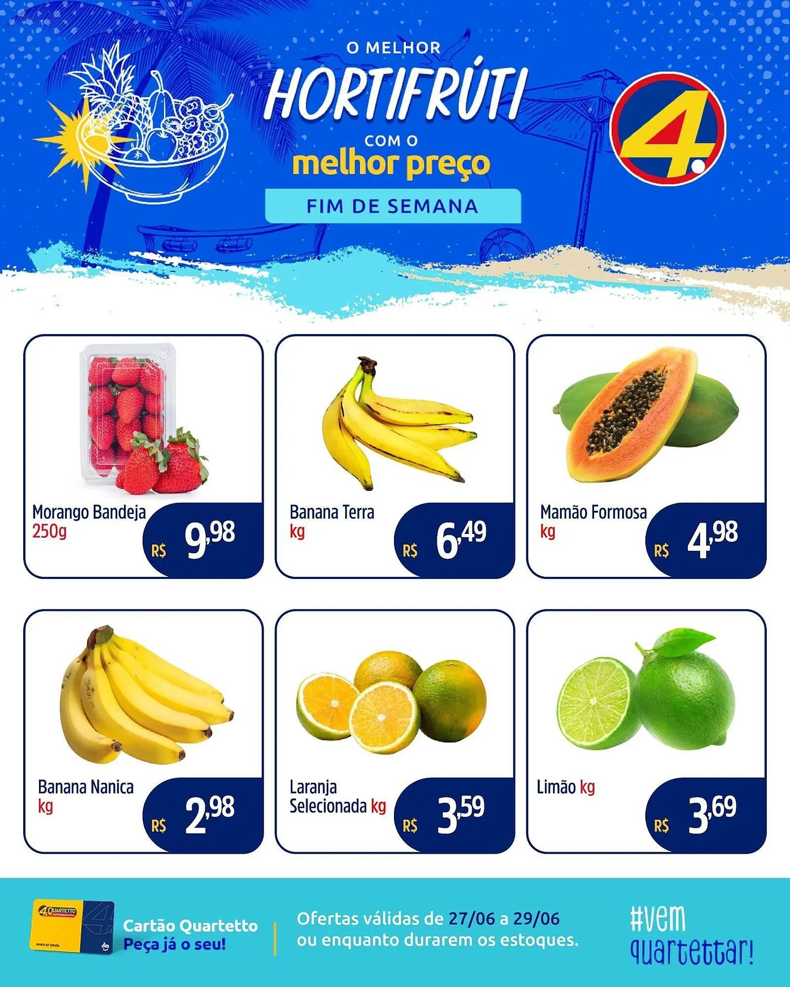 Encarte de Catálogo Quartetto Supermercados 27 de junho até 29 de junho 2025 - Pagina 2