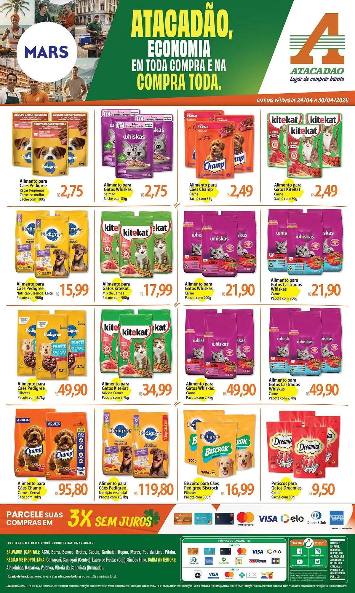 Encarte de Folheto Atacadão 24 de abril até 30 de abril 2026 - Pagina 1