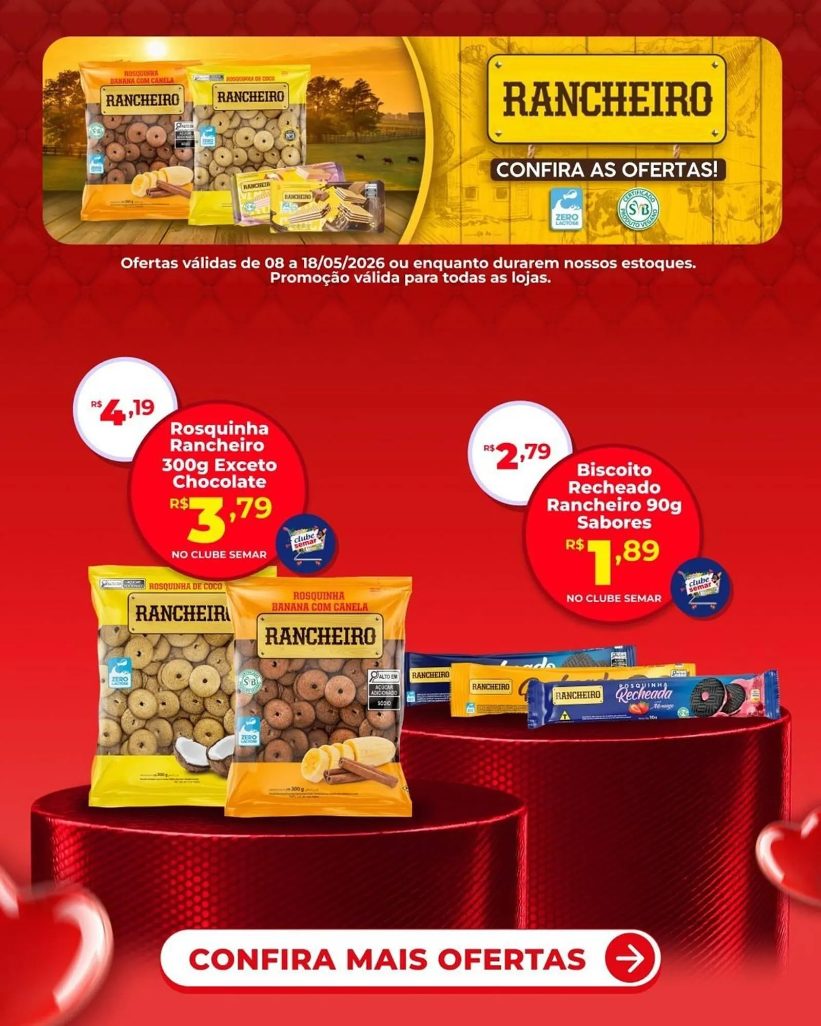 Encarte de Folheto Semar Supermercado 8 de maio até 18 de maio 2026 - Pagina 1