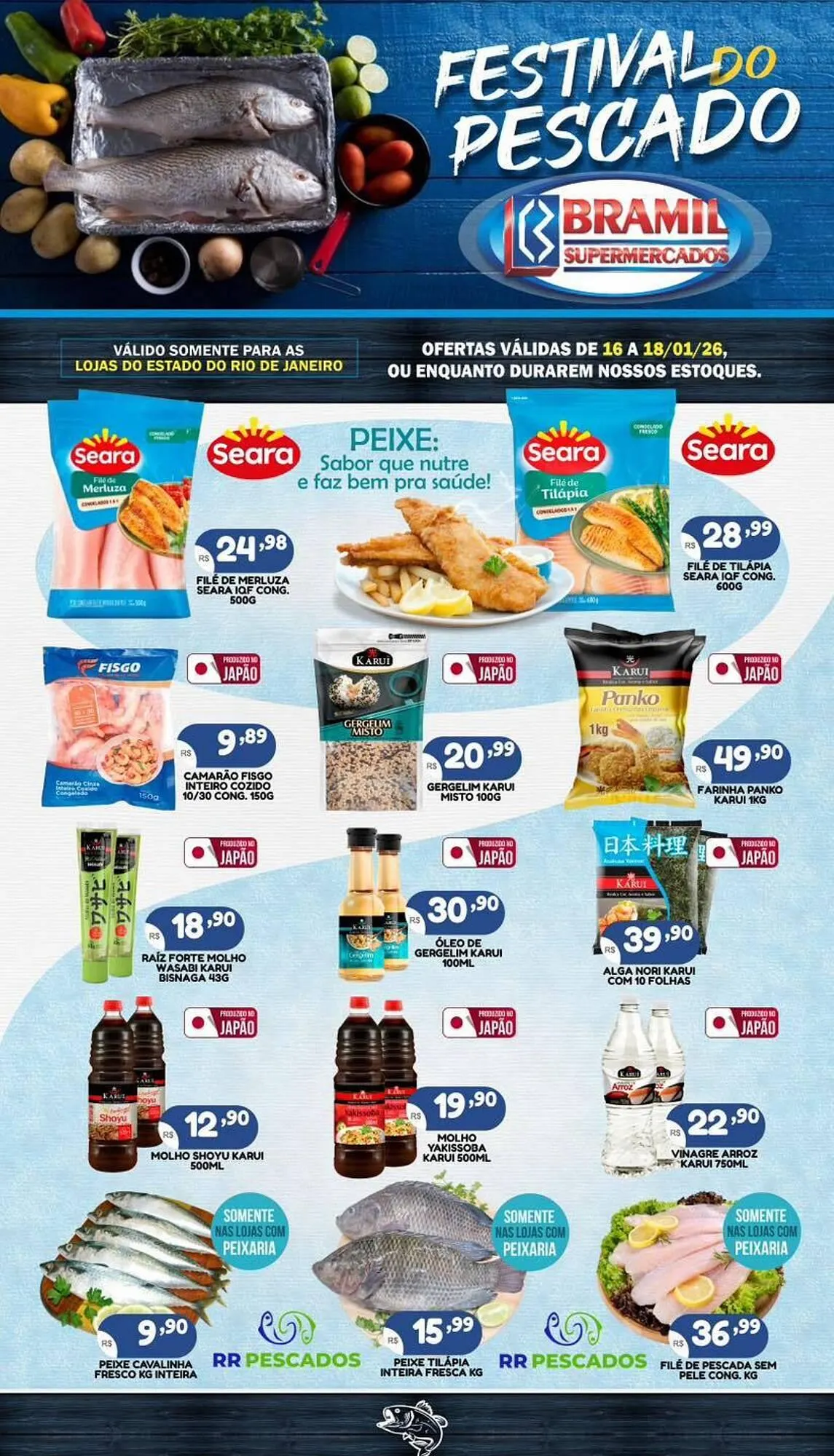 Encarte de Encarte Bramil Supermercados 16 de janeiro até 18 de janeiro 2026 - Pagina 1