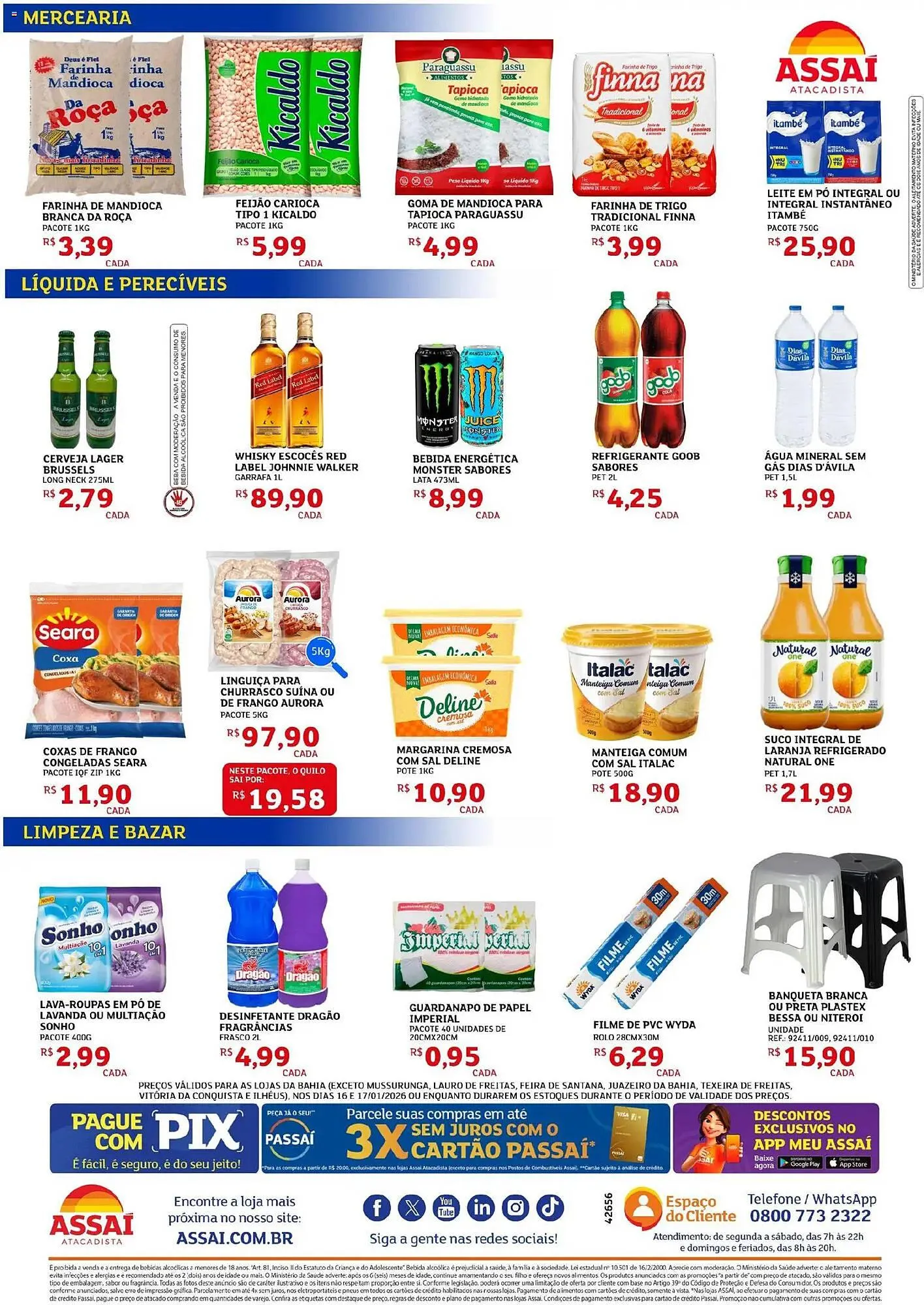 Encarte de Encarte Assaí Atacadista 16 de janeiro até 17 de janeiro 2026 - Pagina 2
