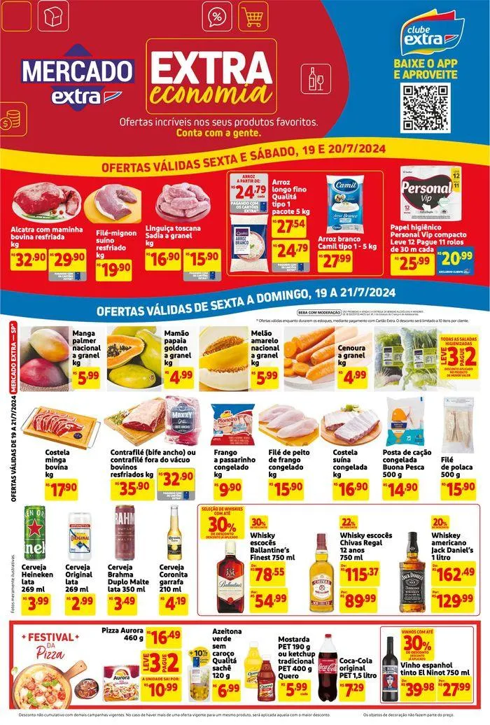 Encarte de Folheto Extra 19 de julho até 20 de julho 2024 - Pagina 1
