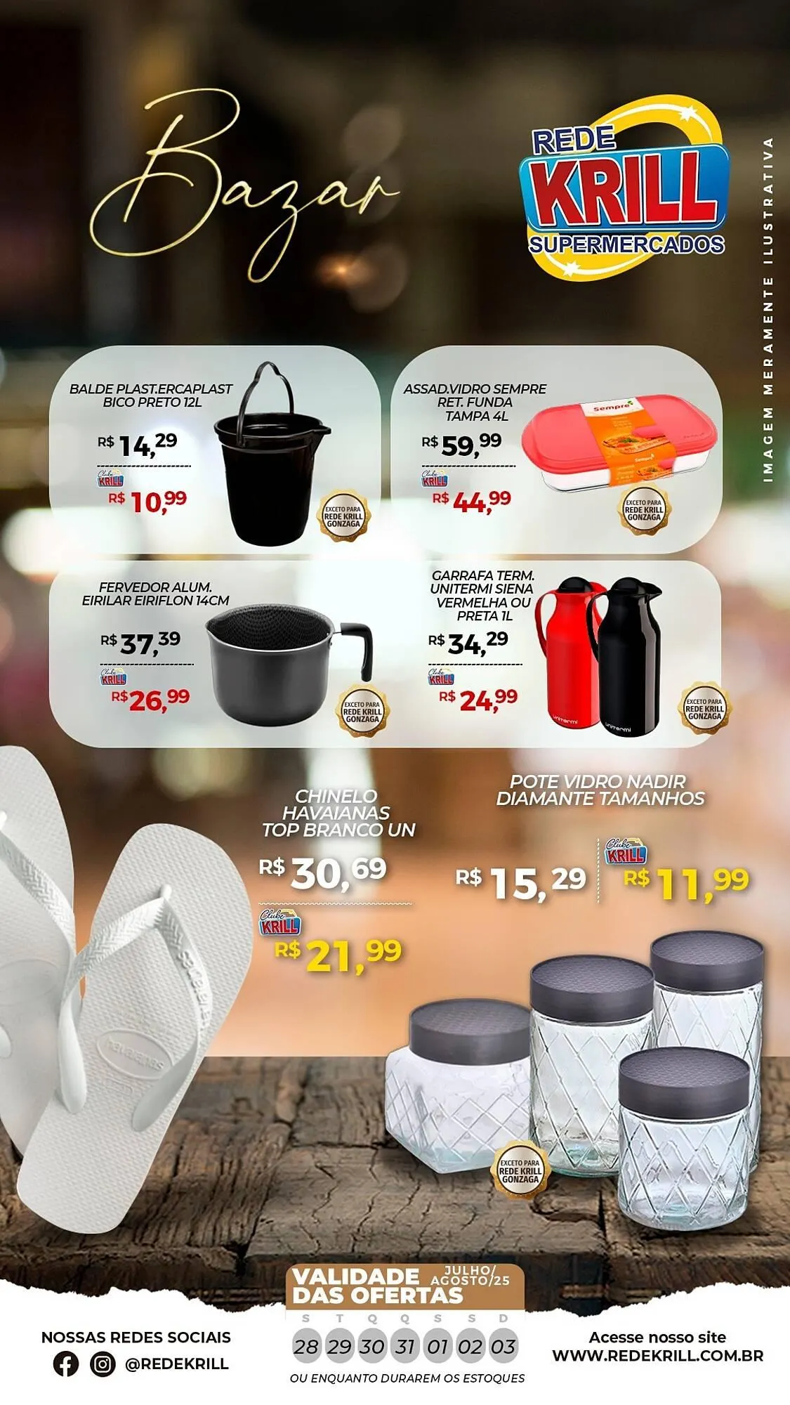 Encarte de Catálogo Rede Krill 28 de julho até 3 de agosto 2025 - Pagina 1
