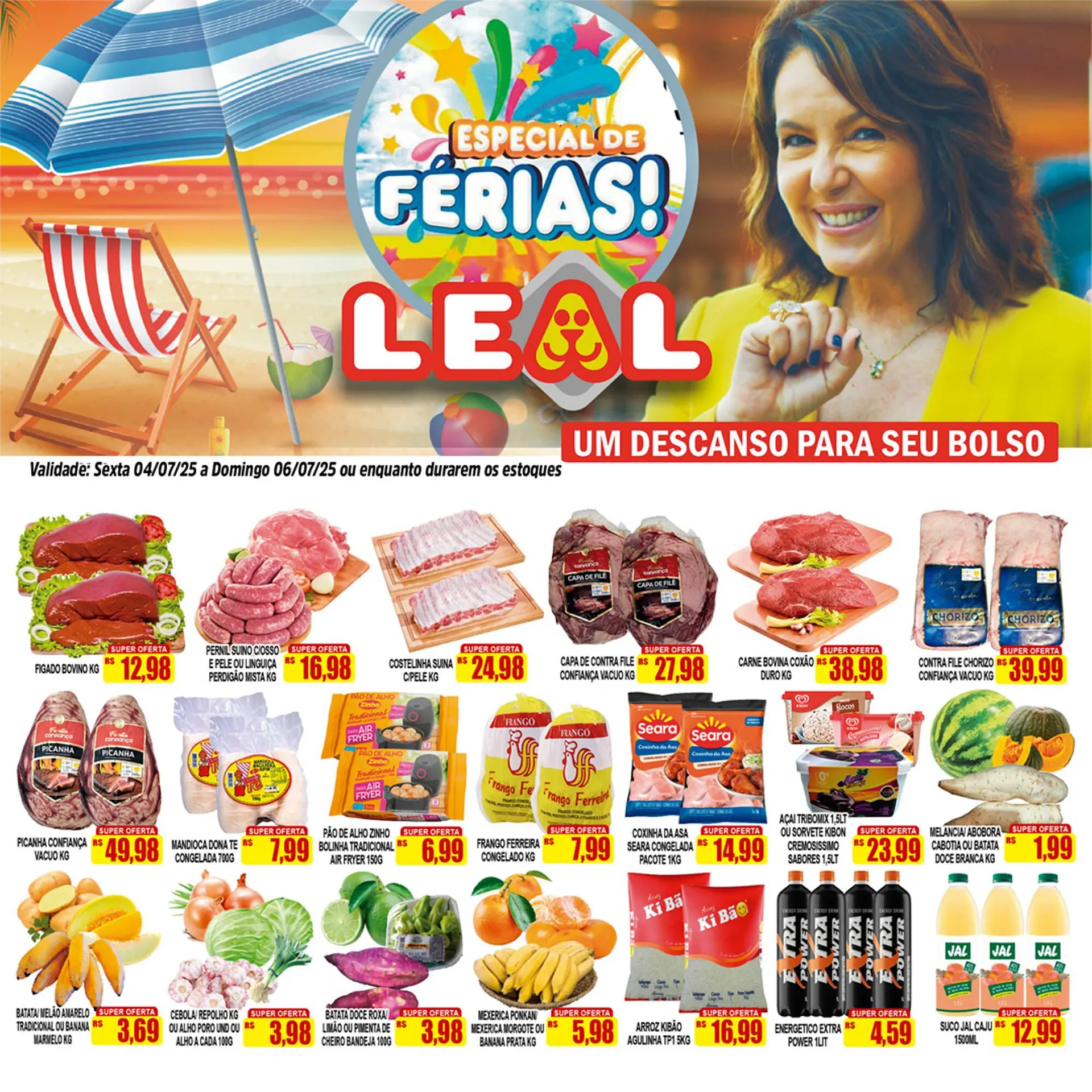 Encarte de Catálogo Supermercado leal 4 de julho até 6 de julho 2025 - Pagina 2