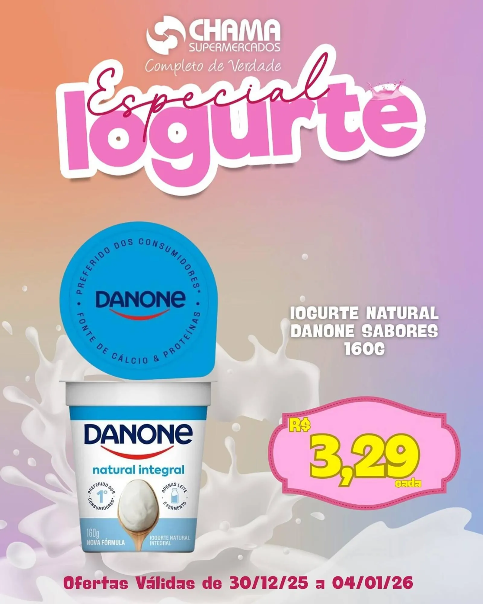 Encarte de Catálogo Chama Supermercados 30 de dezembro até 4 de janeiro 2026 - Pagina 1