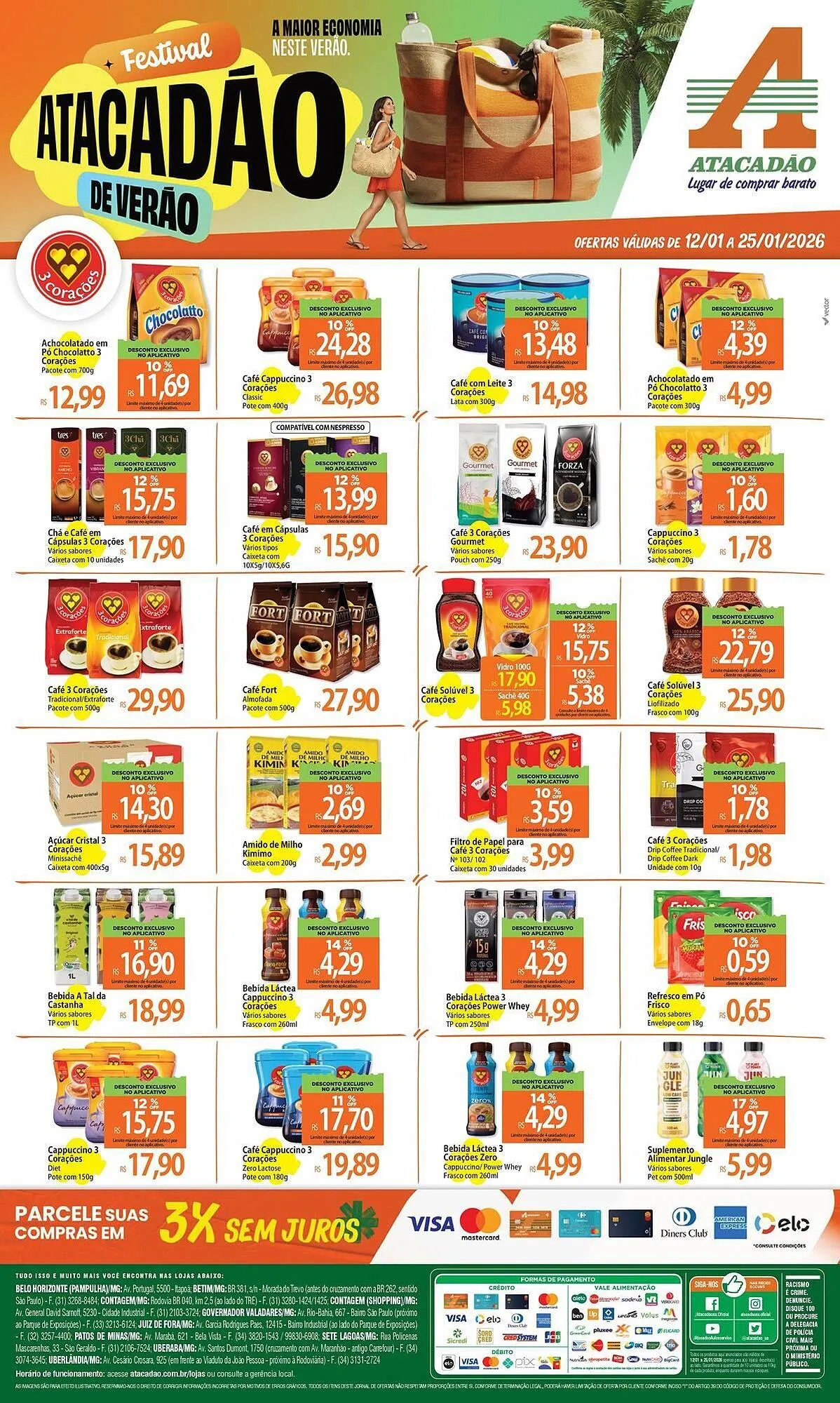Encarte de Folheto Atacadão 13 de janeiro até 25 de janeiro 2026 - Pagina 1