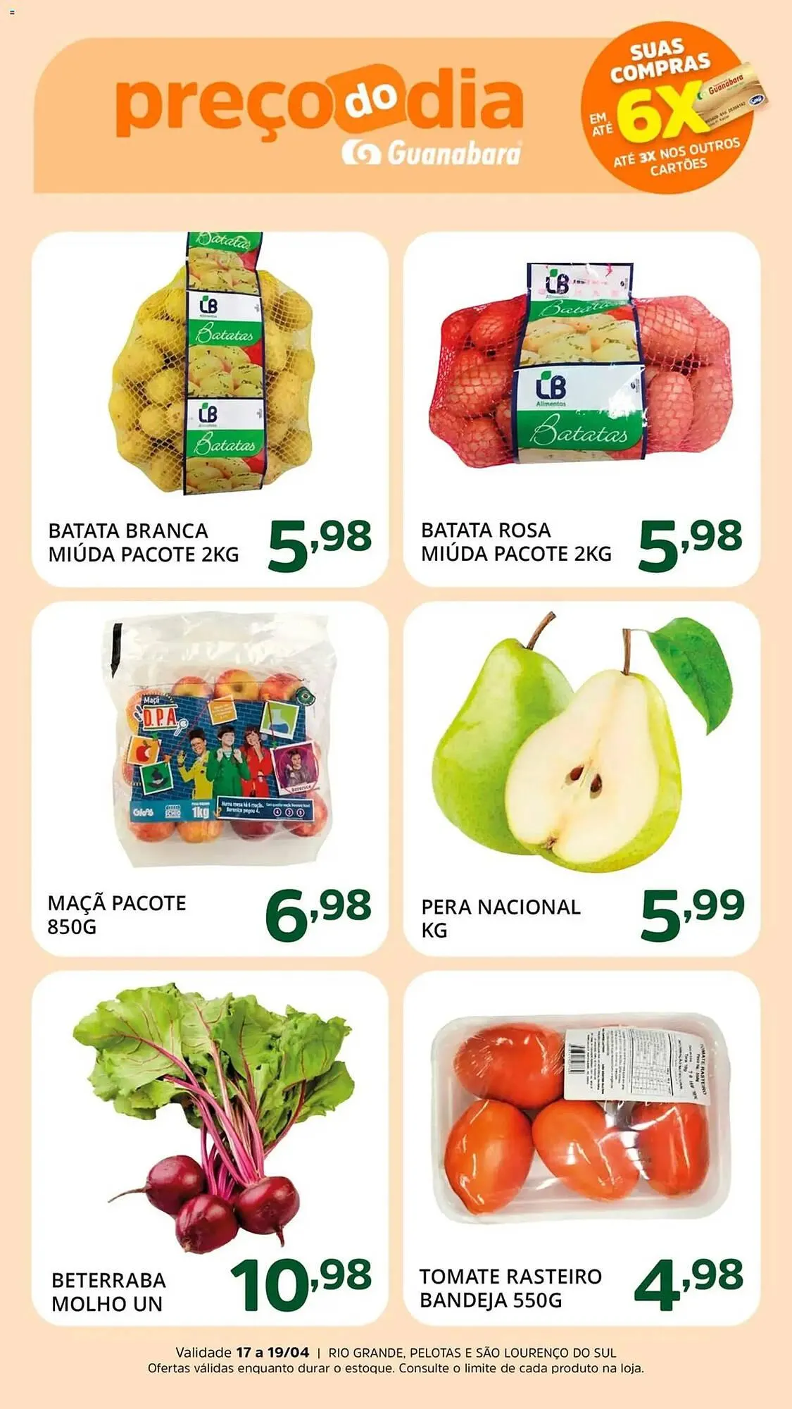 Encarte de Encarte Supermercados Guanabara 17 de abril até 19 de abril 2026 - Pagina 1