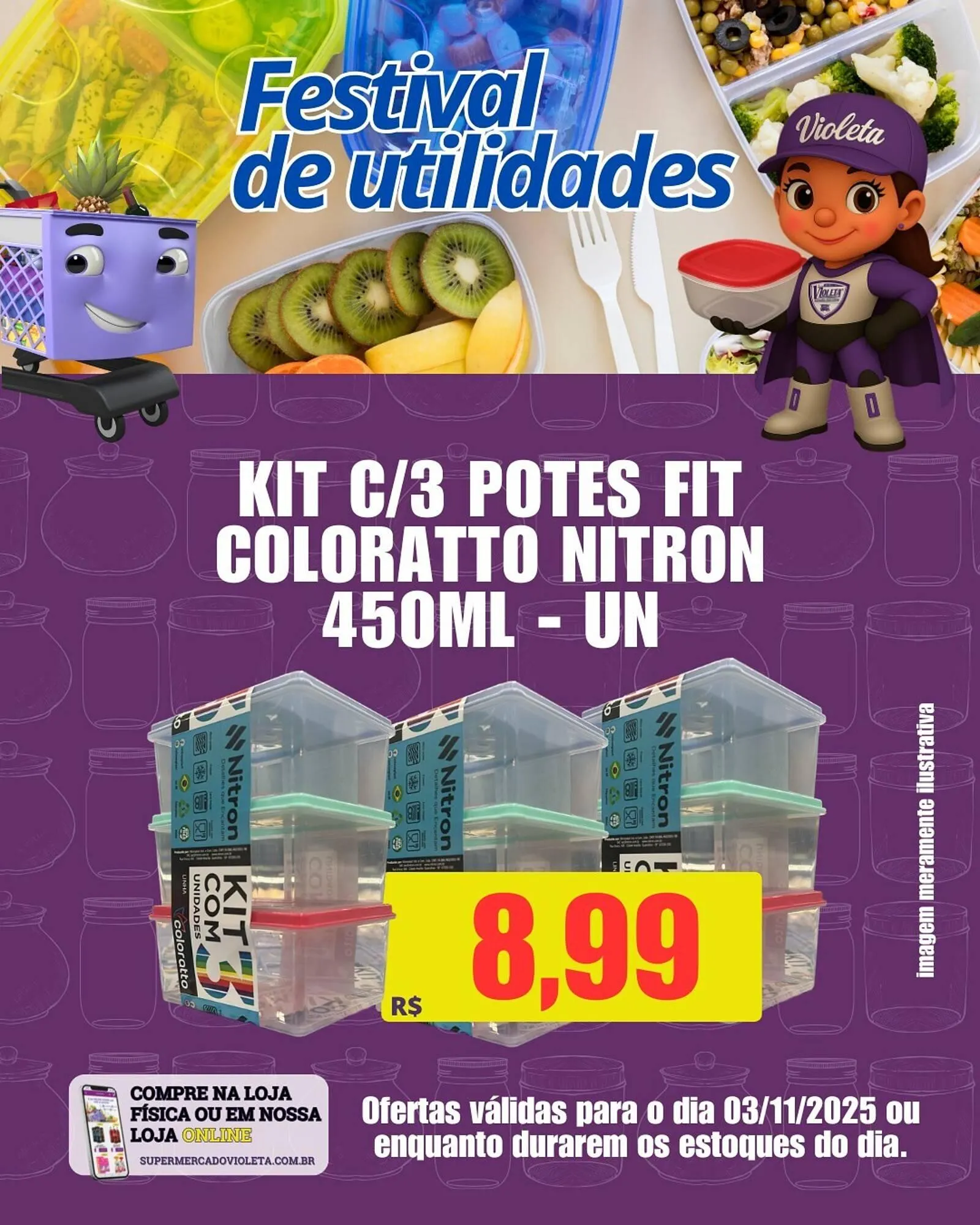 Encarte de Catálogo Violeta Supermercados 3 de novembro até 3 de novembro 2025 - Pagina 3