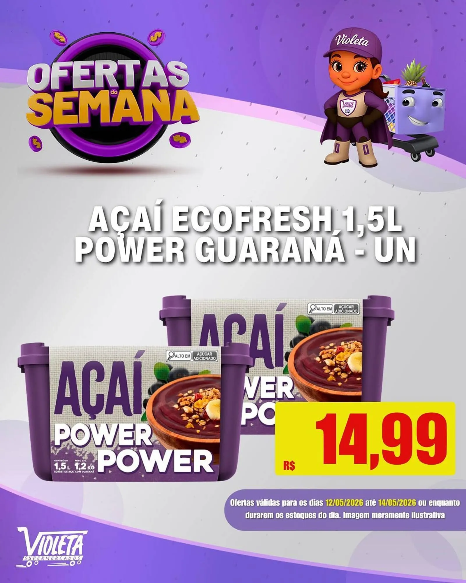 Encarte de Catálogo Violeta Supermercados 12 de maio até 14 de maio 2026 - Pagina 2