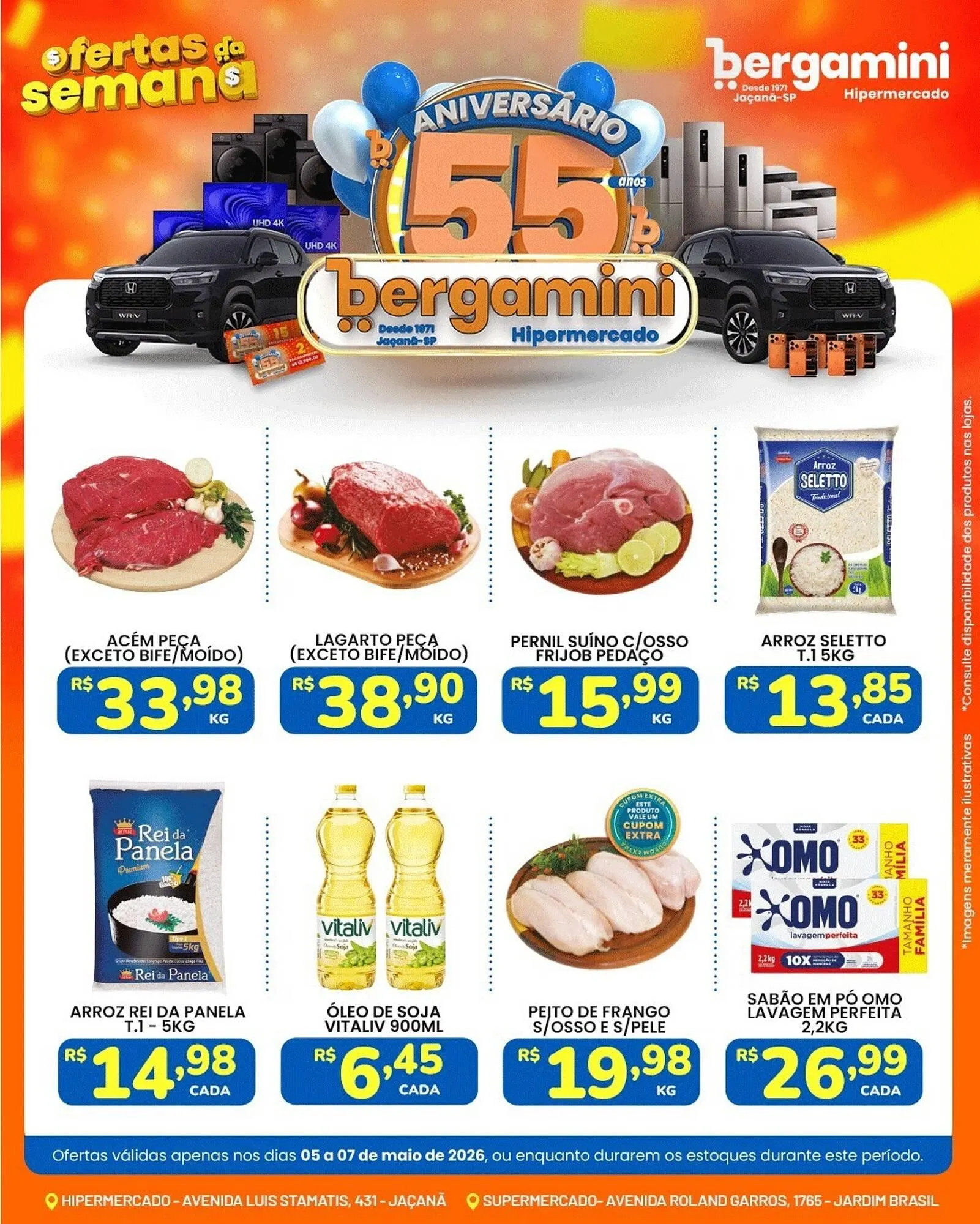 Encarte de Catálogo Supermercado Bergamini 5 de maio até 7 de maio 2026 - Pagina 1