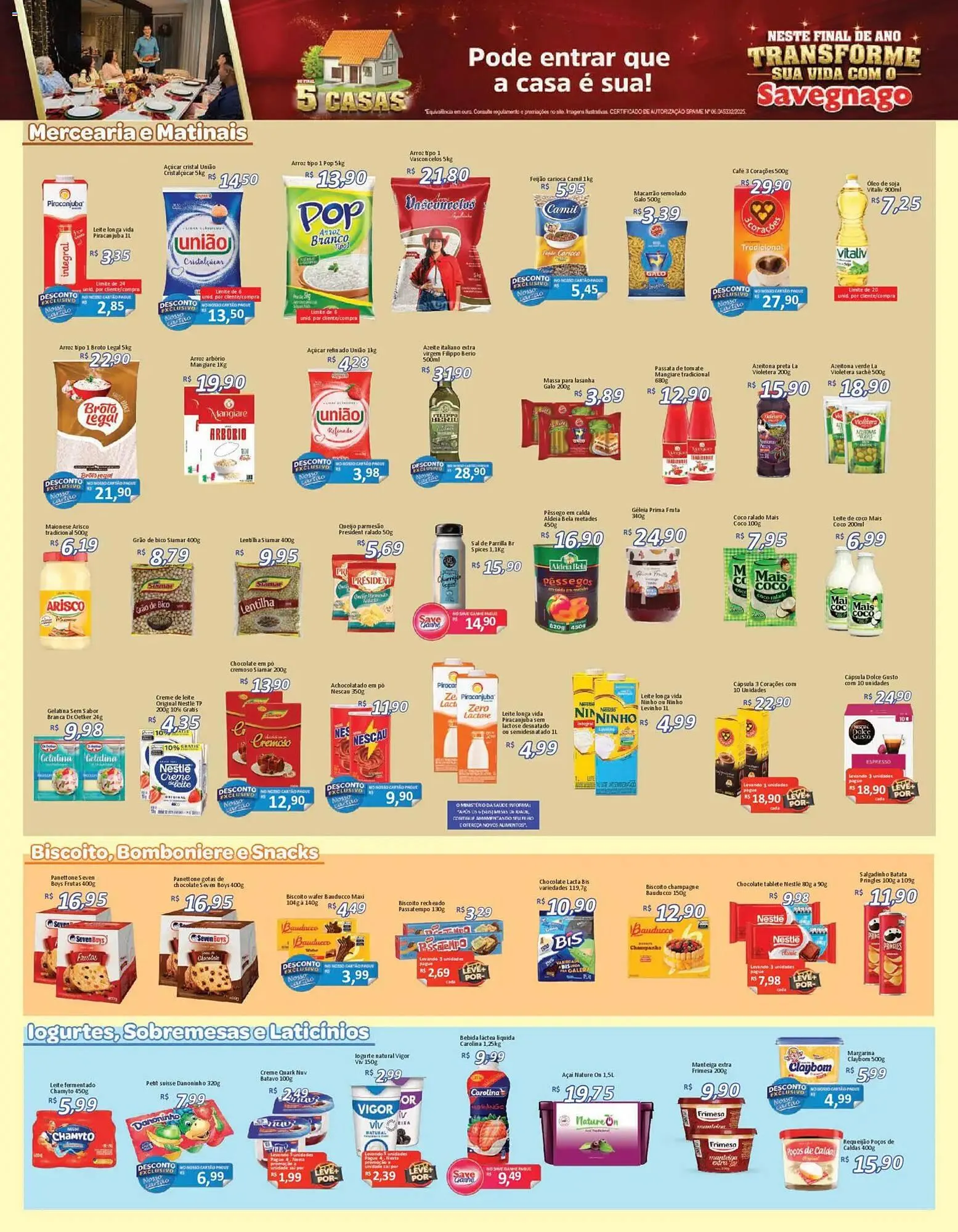 Encarte de Catálogo Supermercados Savegnago 18 de dezembro até 21 de dezembro 2025 - Pagina 3