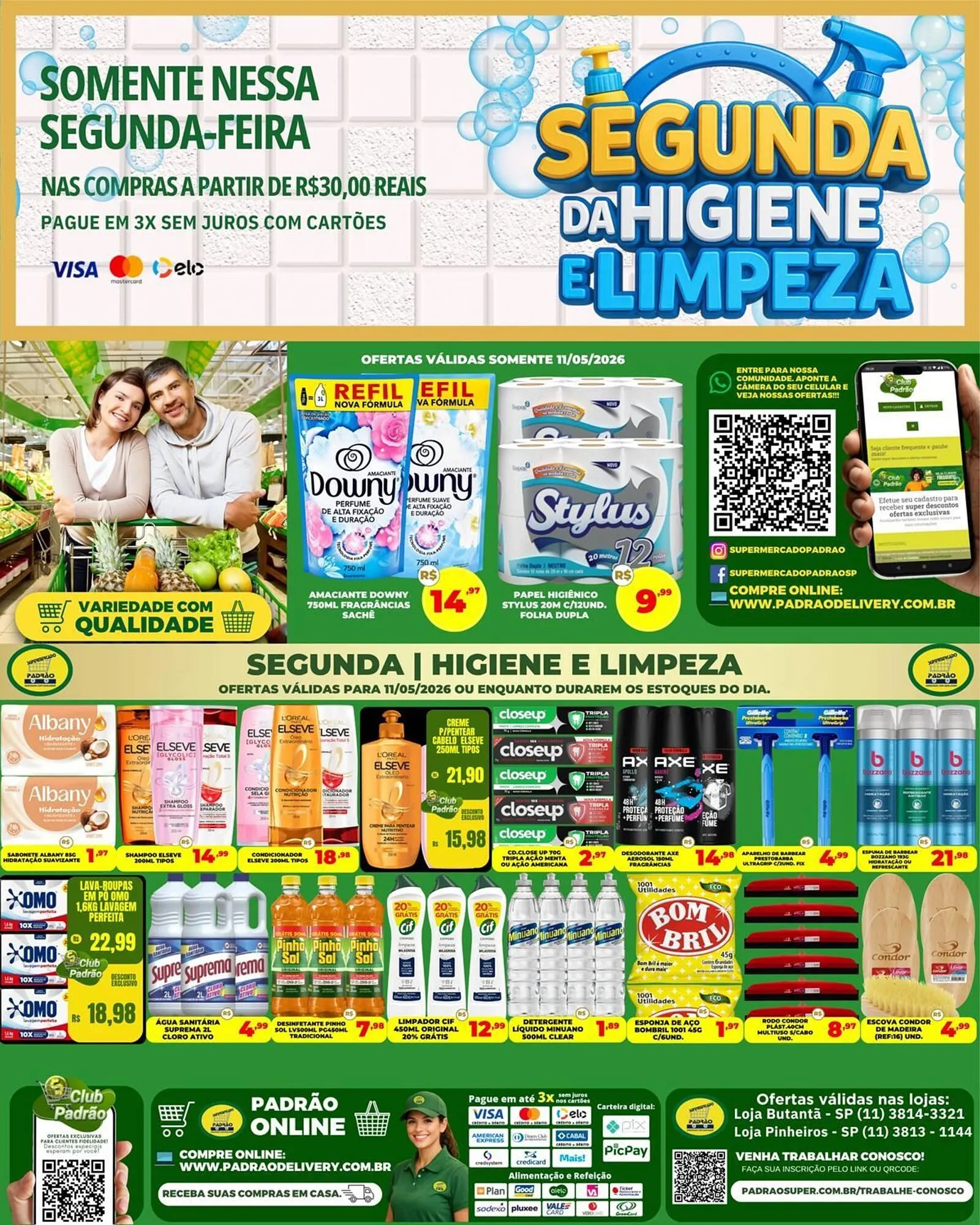 Encarte de Folheto Supermercado Padrão 11 de maio até 11 de maio 2026 - Pagina 1