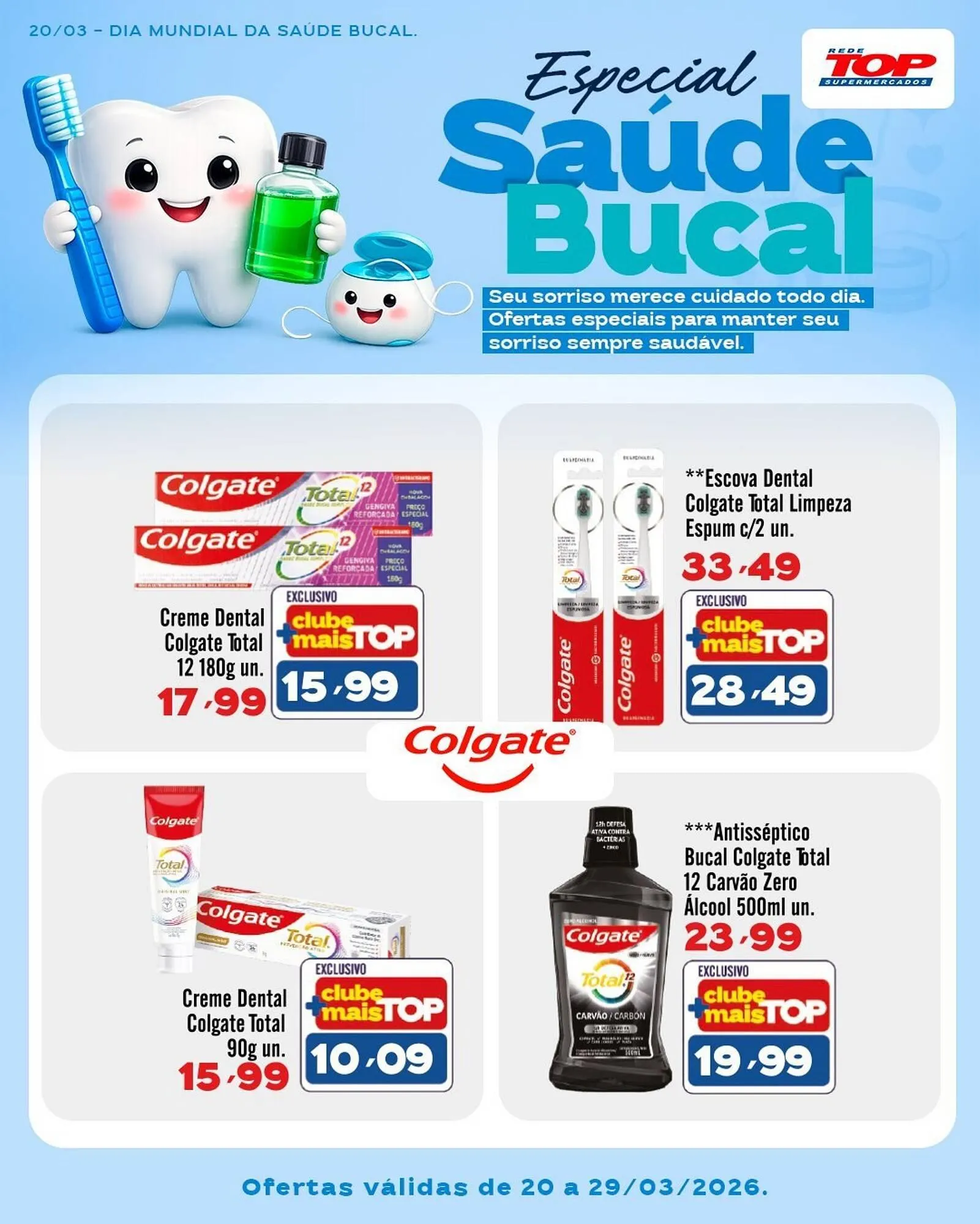 Encarte de Encarte Rede Top 20 de março até 29 de março 2026 - Pagina 1