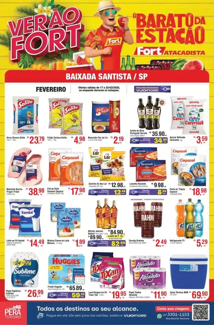 Encarte de Tabloide Semanal Santos 19 de fevereiro até 23 de fevereiro 2025 - Pagina 1