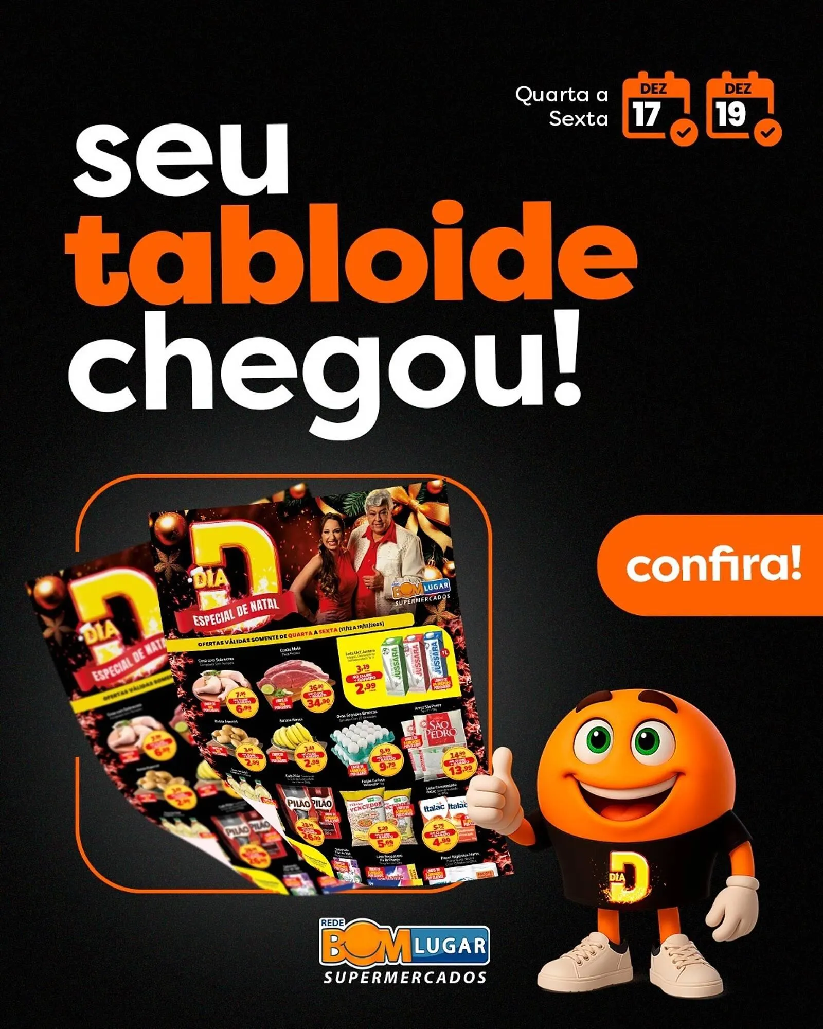 Encarte de Folheto Rede Bom Lugar 17 de dezembro até 19 de dezembro 2025 - Pagina 1