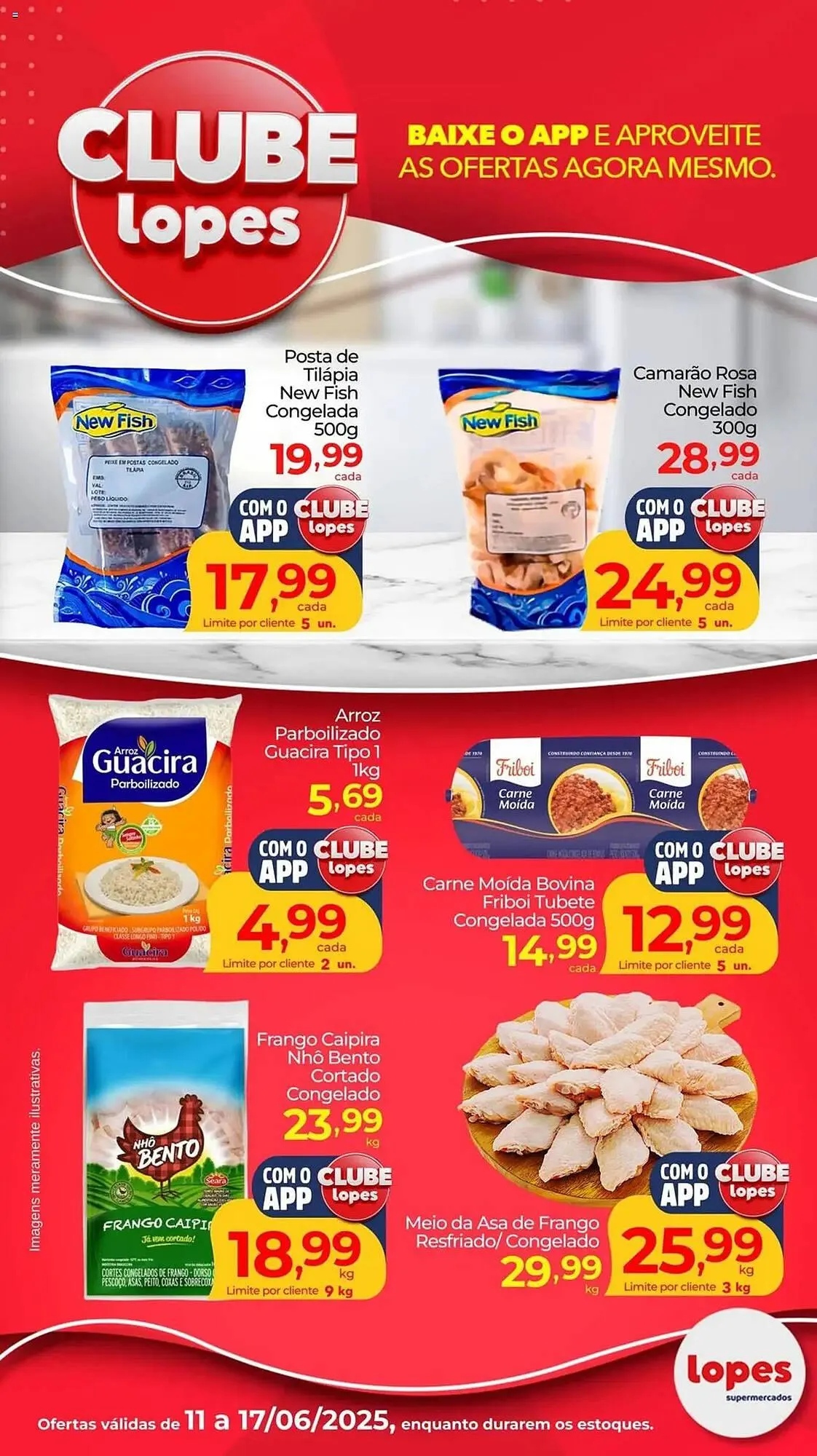 Encarte de Catálogo Lopes Supermercados 11 de junho até 18 de junho 2025 - Pagina 1