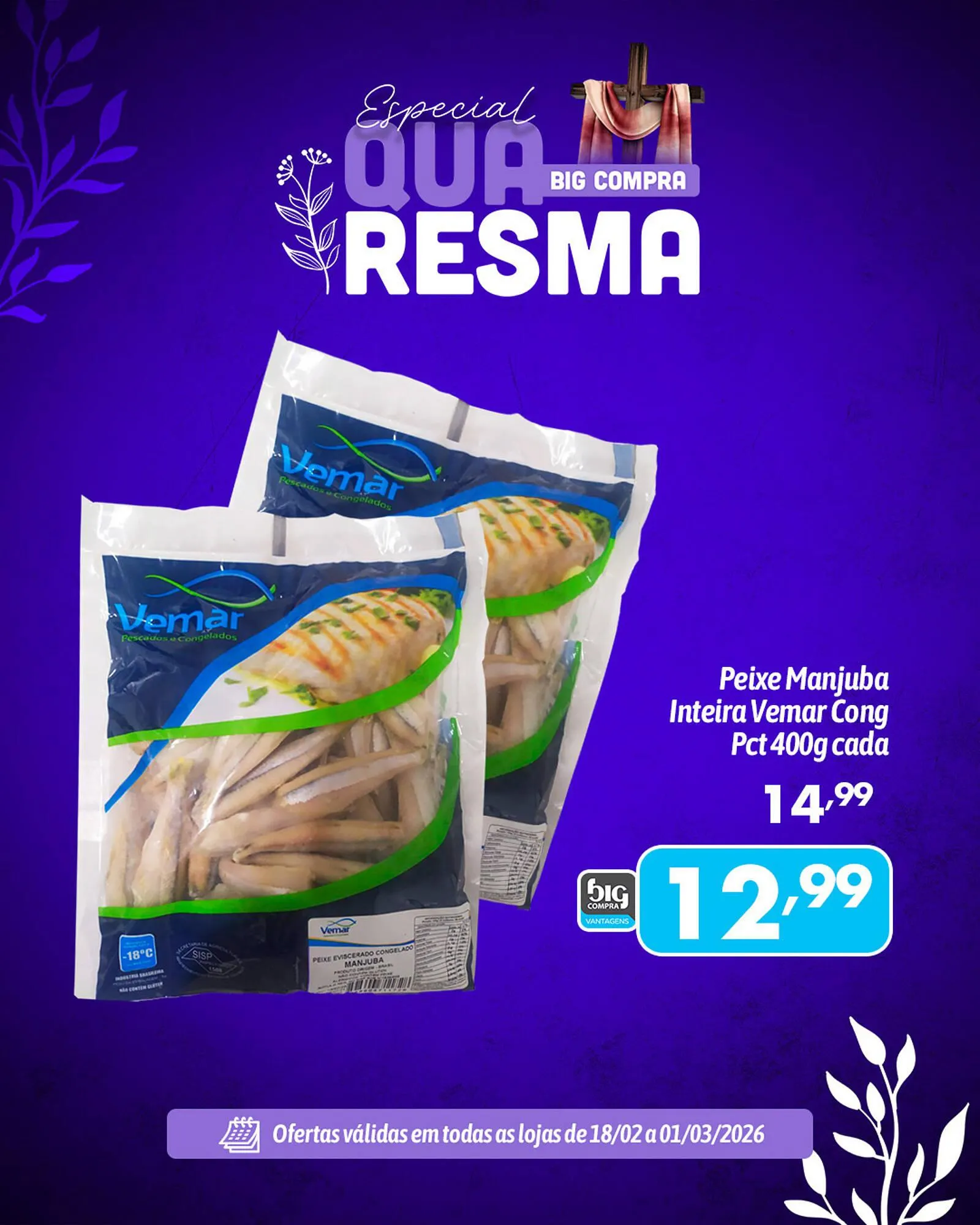 Encarte de Catálogo Supermercados Big Compra 18 de fevereiro até 1 de março 2026 - Pagina 2