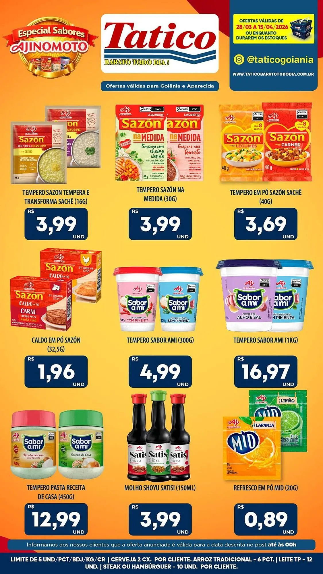 Encarte de Tabloide Tatico 3 de abril até 3 de abril 2026 - Pagina 32