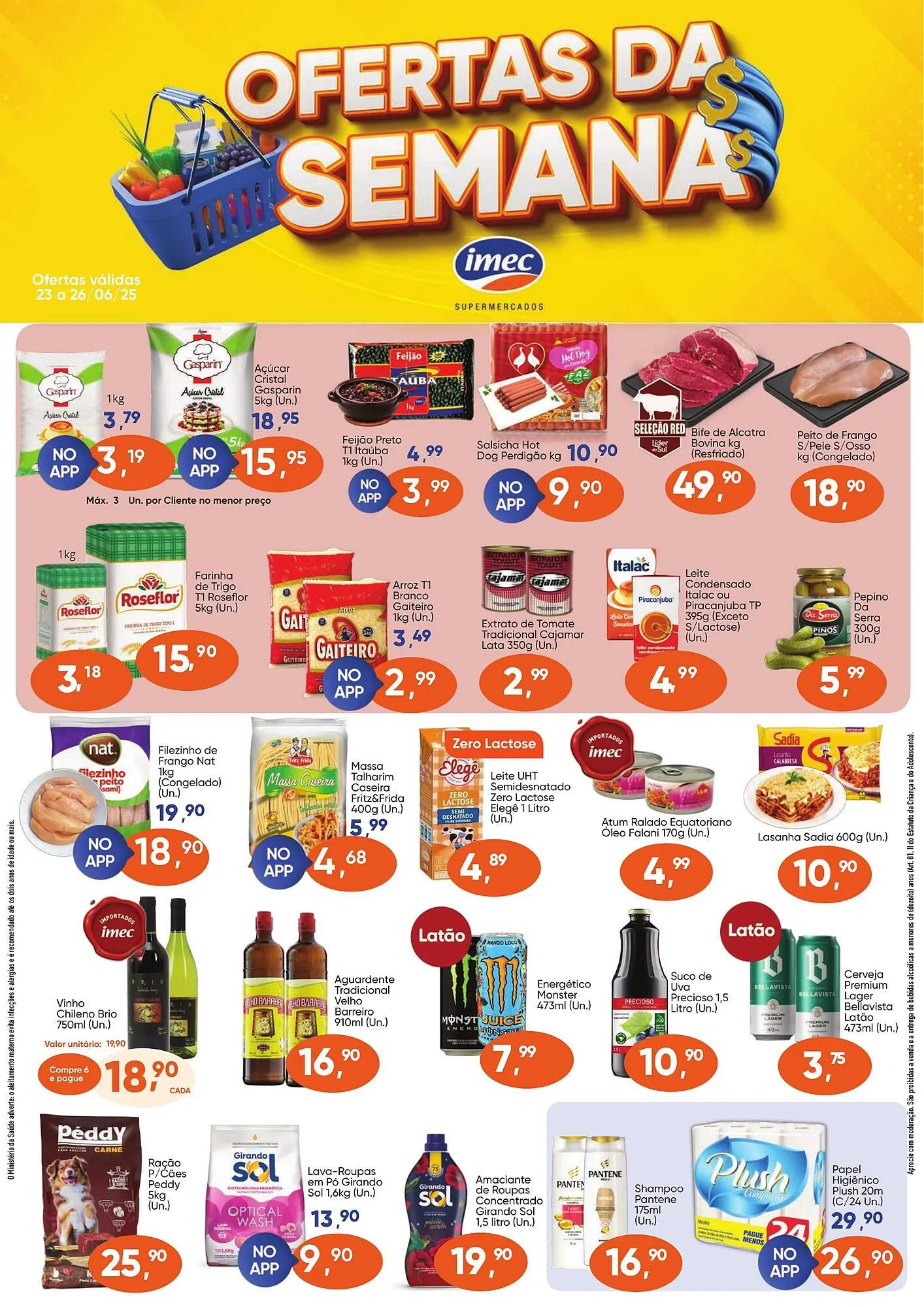 Encarte de Catálogo Imec Supermercados 25 de junho até 26 de junho 2025 - Pagina 1