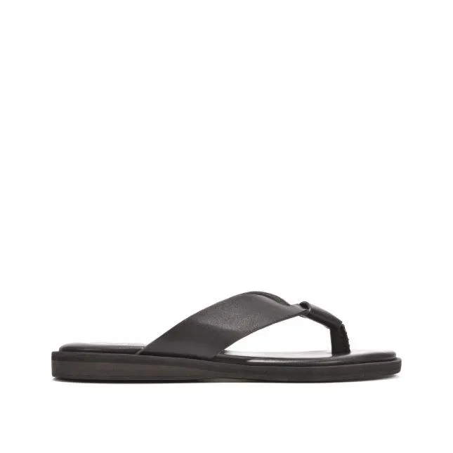 Chinelo Masculino Preto Couro