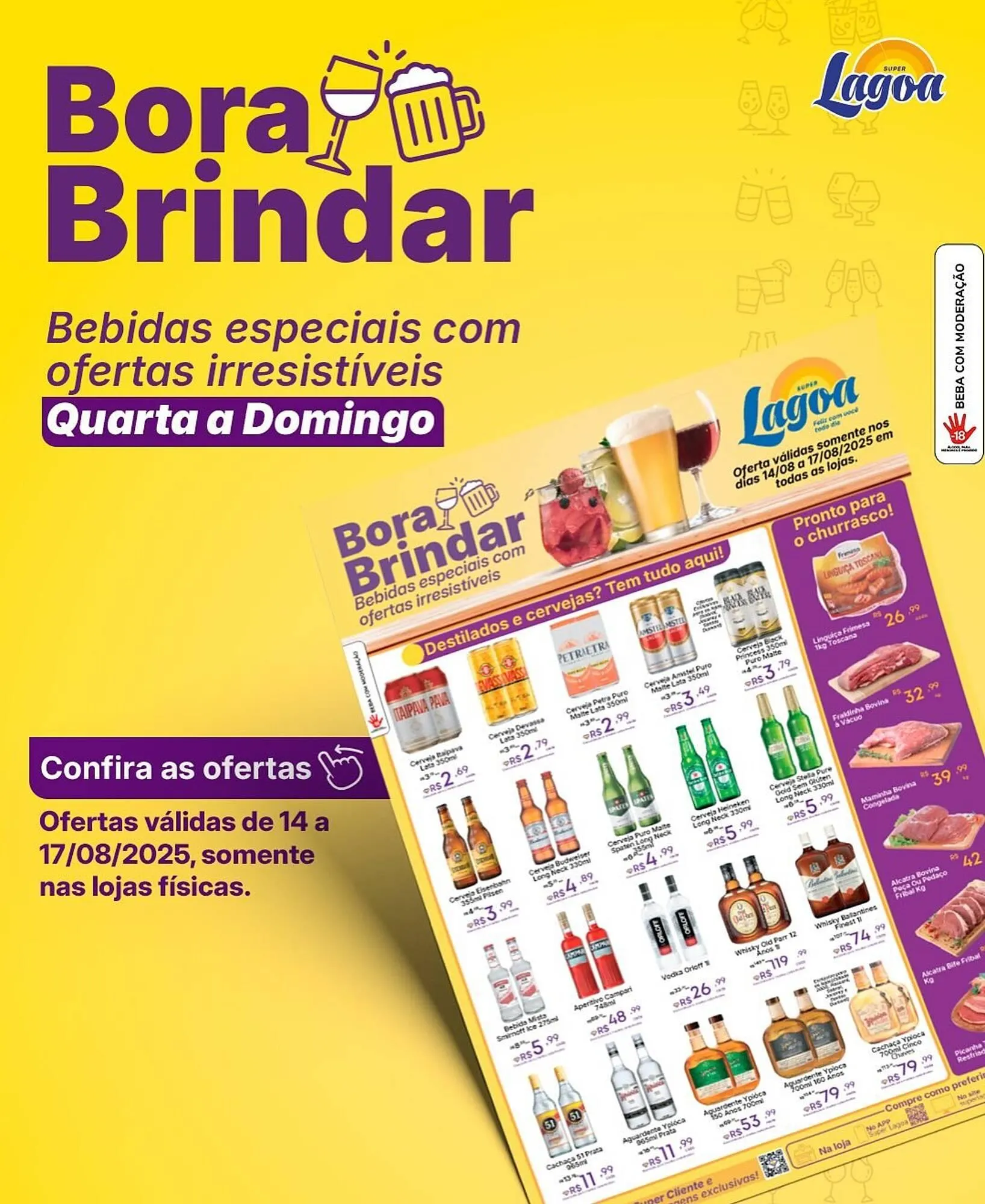Encarte de Catálogo Super Lagoa 14 de agosto até 17 de agosto 2025 - Pagina 1