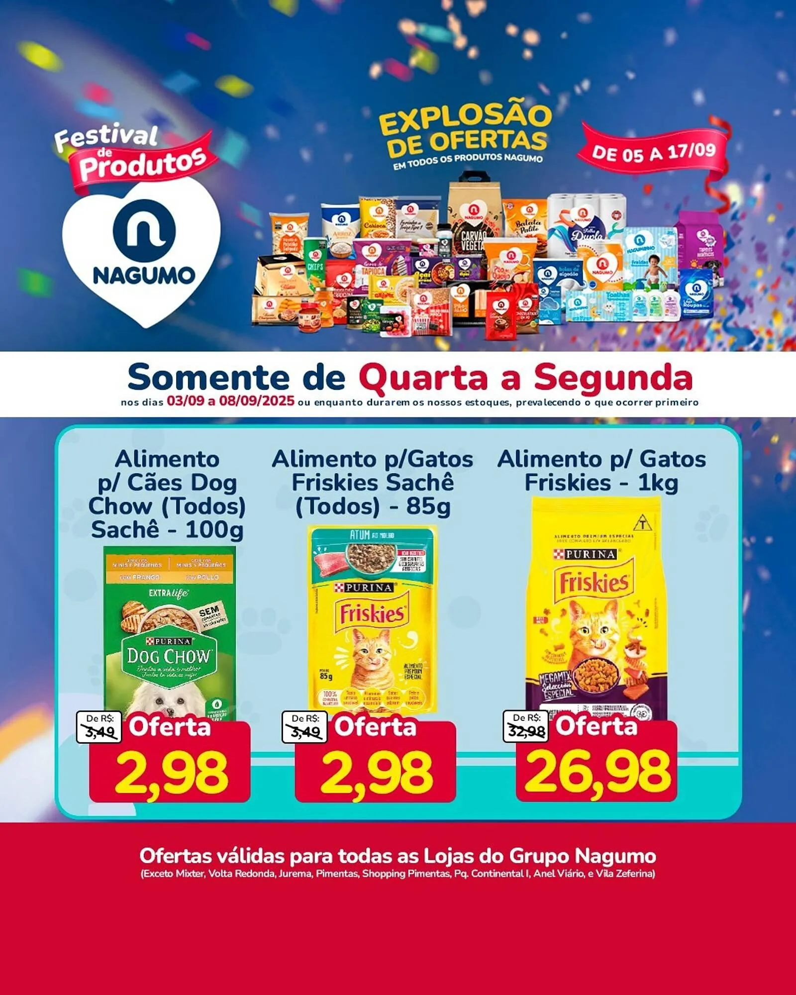 Encarte de Folheto Nagumo 4 de setembro até 8 de setembro 2025 - Pagina 1