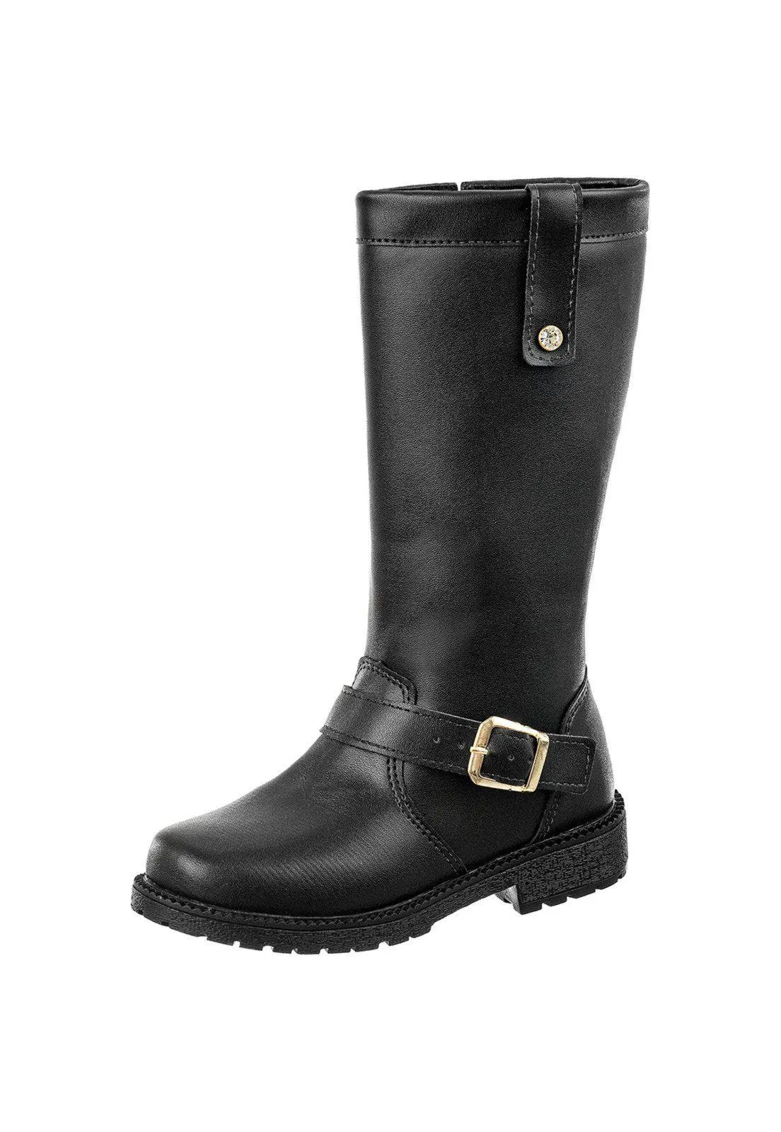 Bota Infantil Feminina GiGiL Teen Montaria Cano Alto Preto